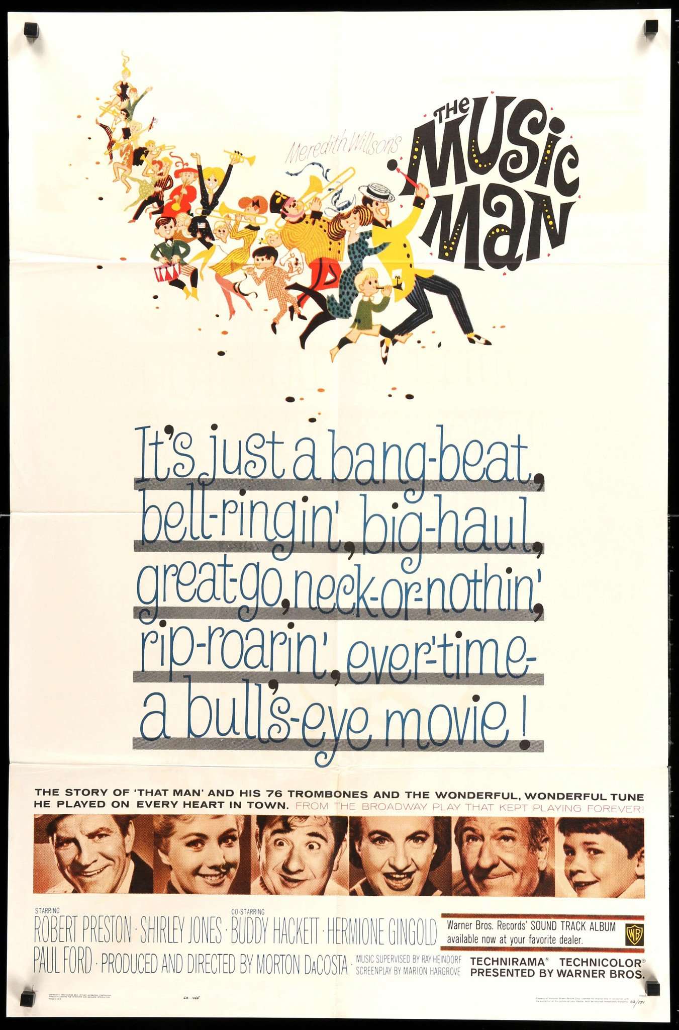 Music Man (1962) original movie poster for sale at Originalfilmart
