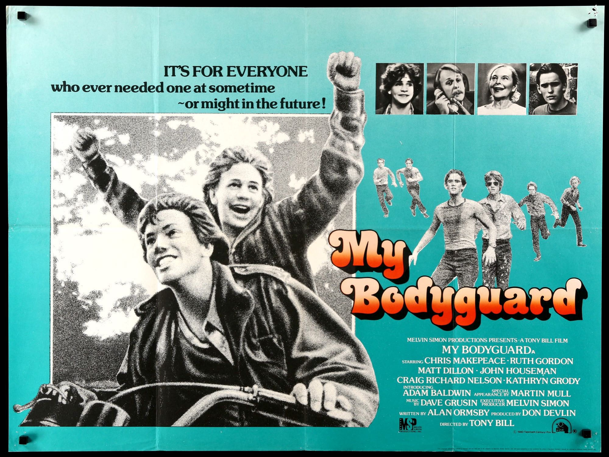 My Bodyguard (1980) original movie poster for sale at Originalfilmart