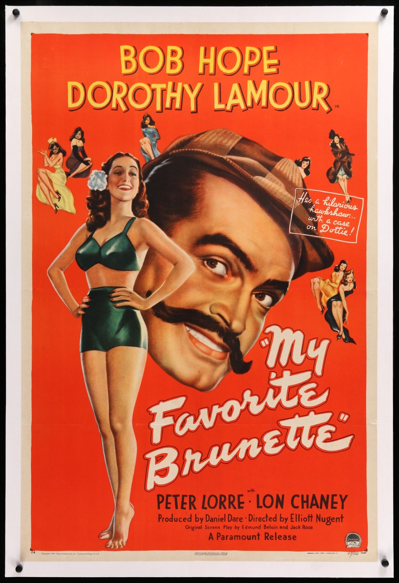 My Favorite Brunette (1947) original movie poster for sale at Originalfilmart