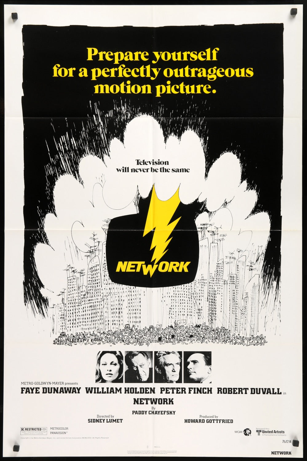 Network (1976) original movie poster for sale at Originalfilmart