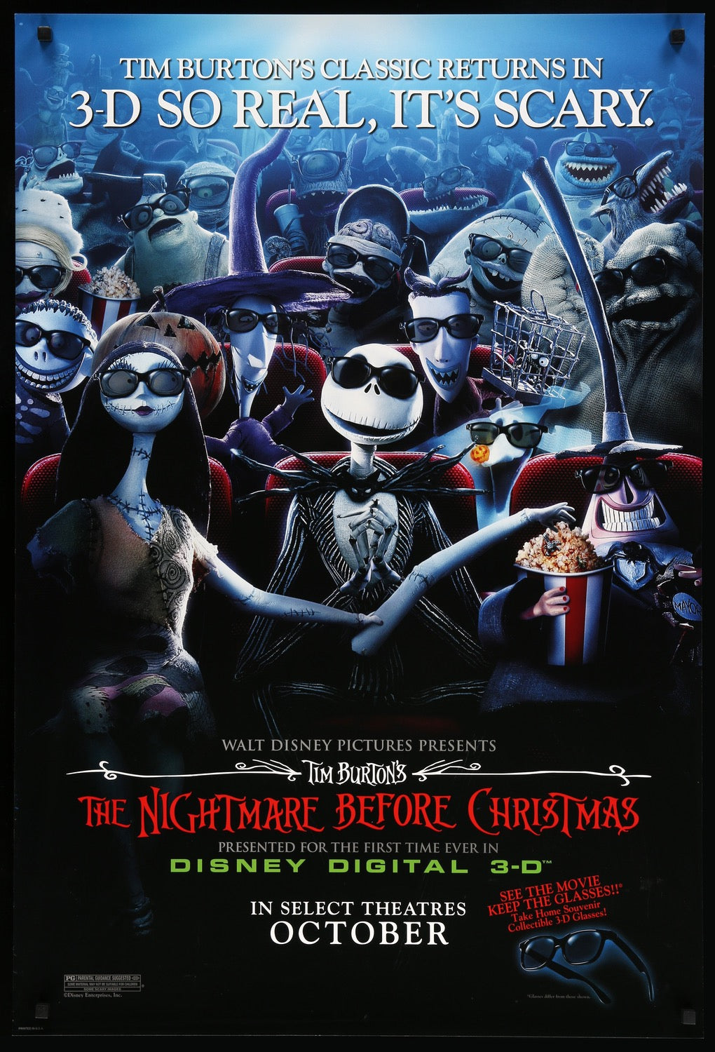 Nightmare Before Christmas (1993) original movie poster for sale at Originalfilmart