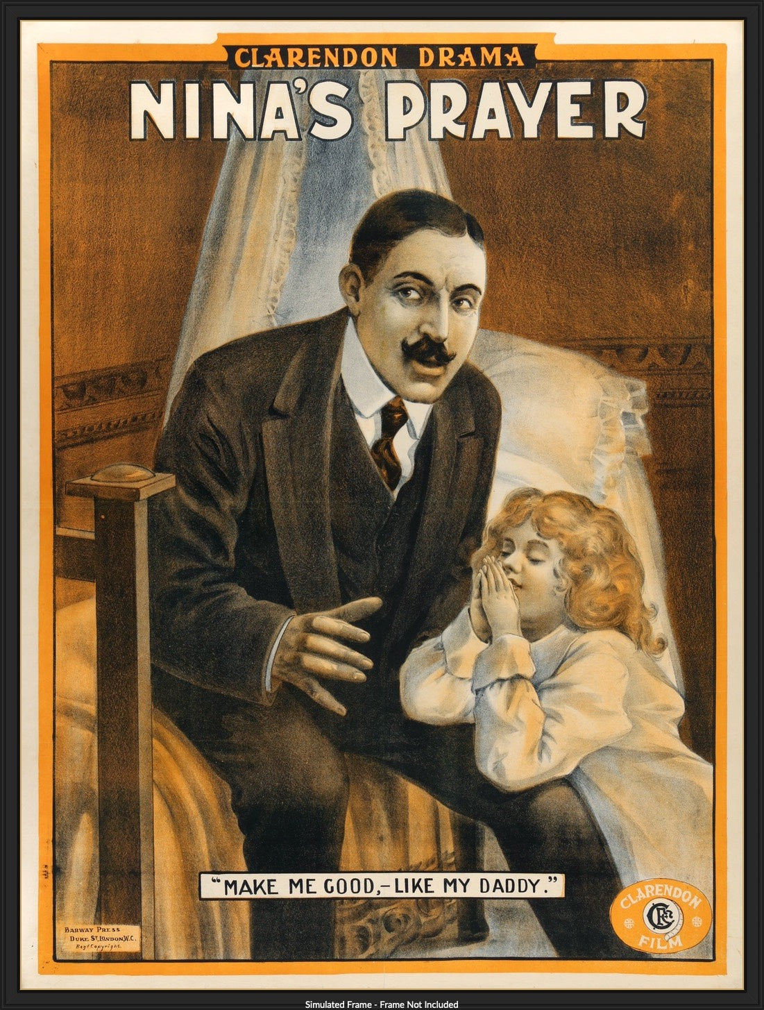 Nina's Evening Prayer (1912) original movie poster for sale at Originalfilmart