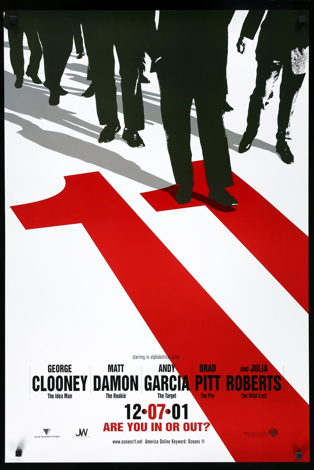 Ocean's Eleven (2001) original movie poster for sale at Originalfilmart