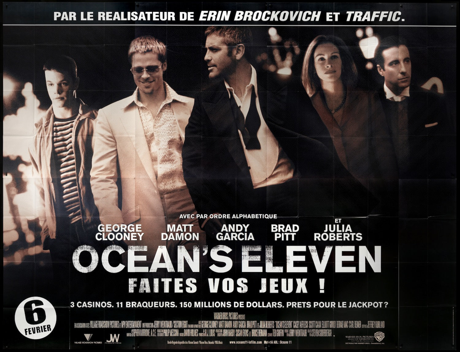 Ocean's Eleven (2001) original movie poster for sale at Originalfilmart