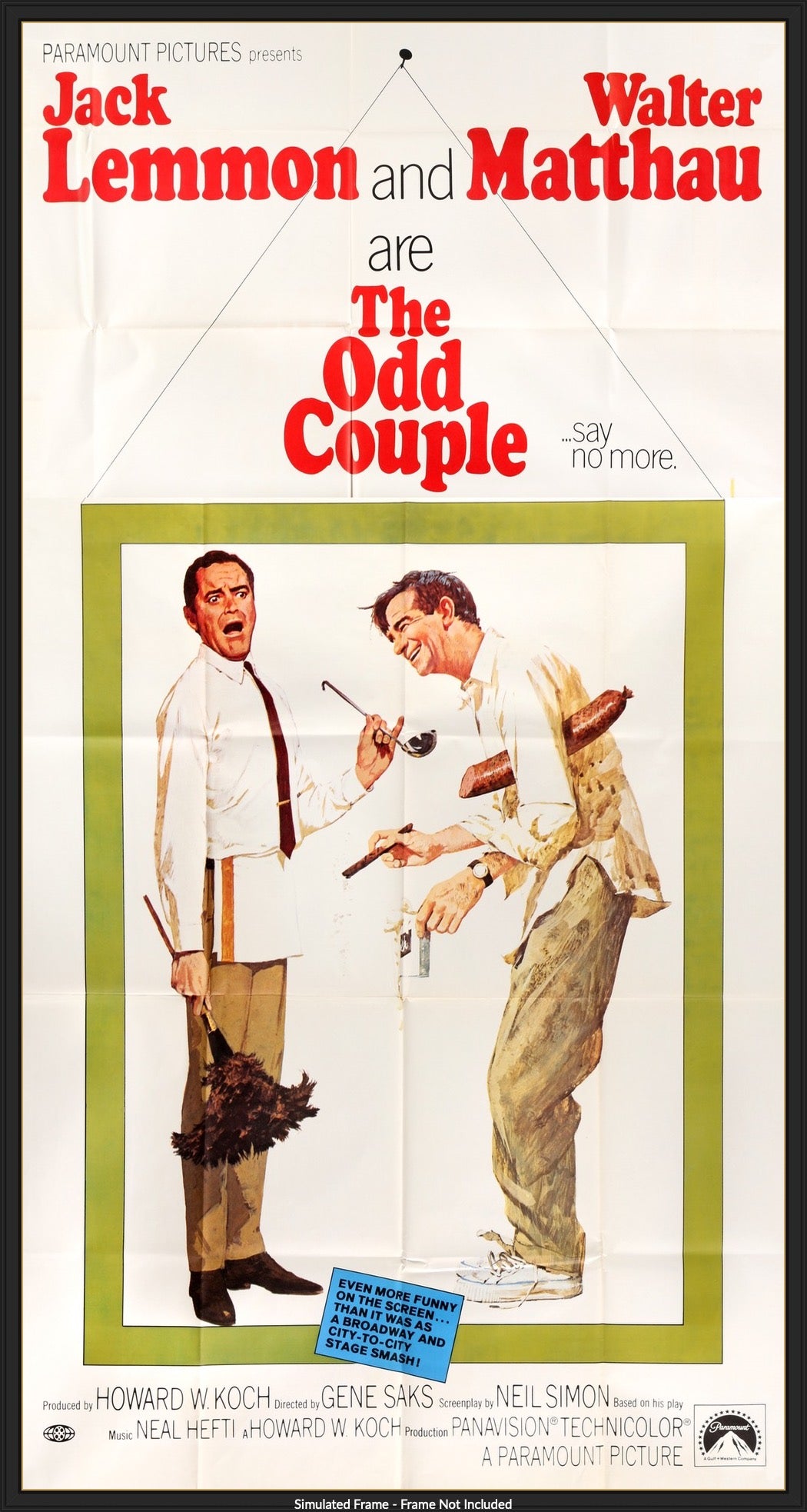Odd Couple (1968) original movie poster for sale at Originalfilmart