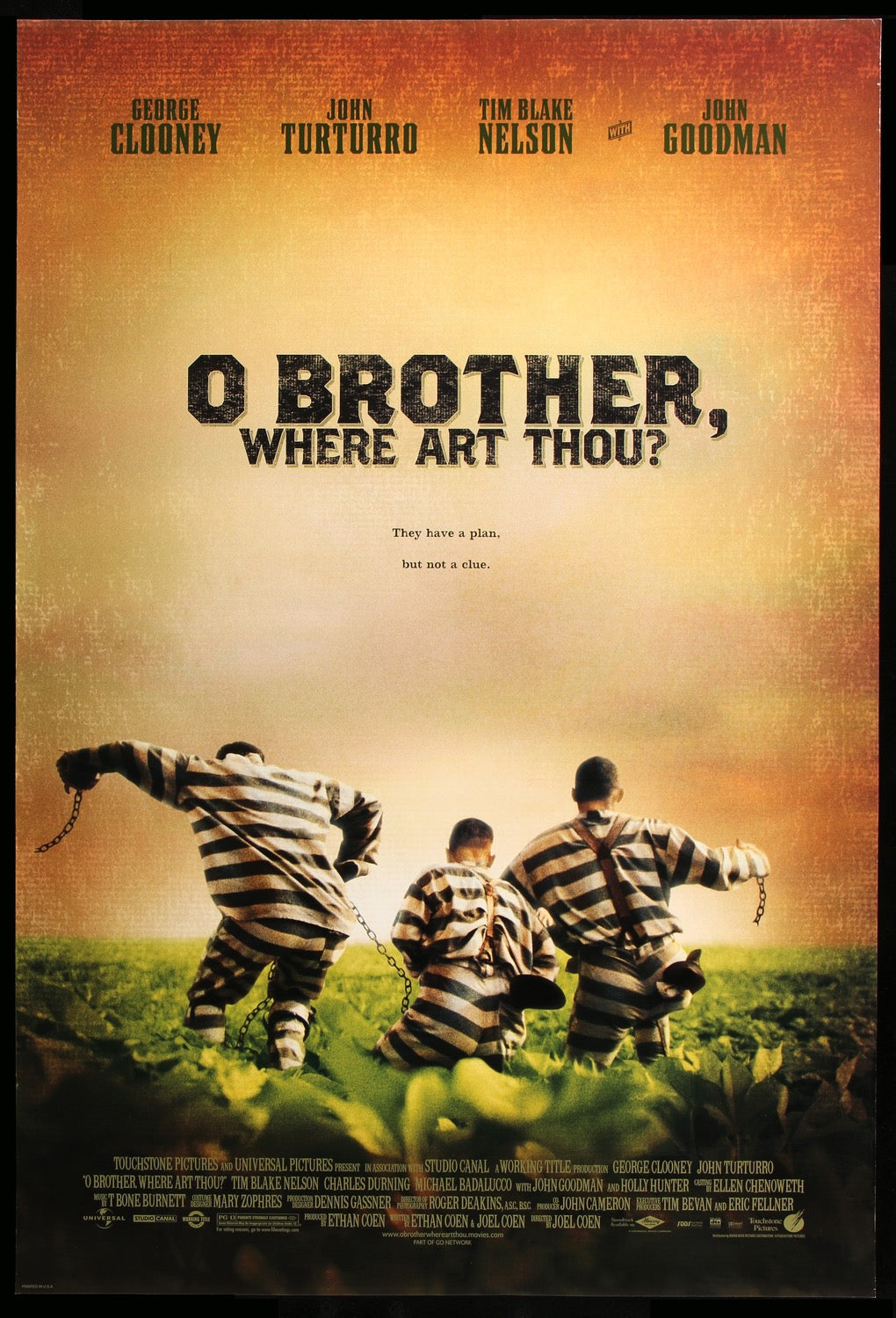 O Brother, Where Art Thou? (2000) original movie poster for sale at Originalfilmart
