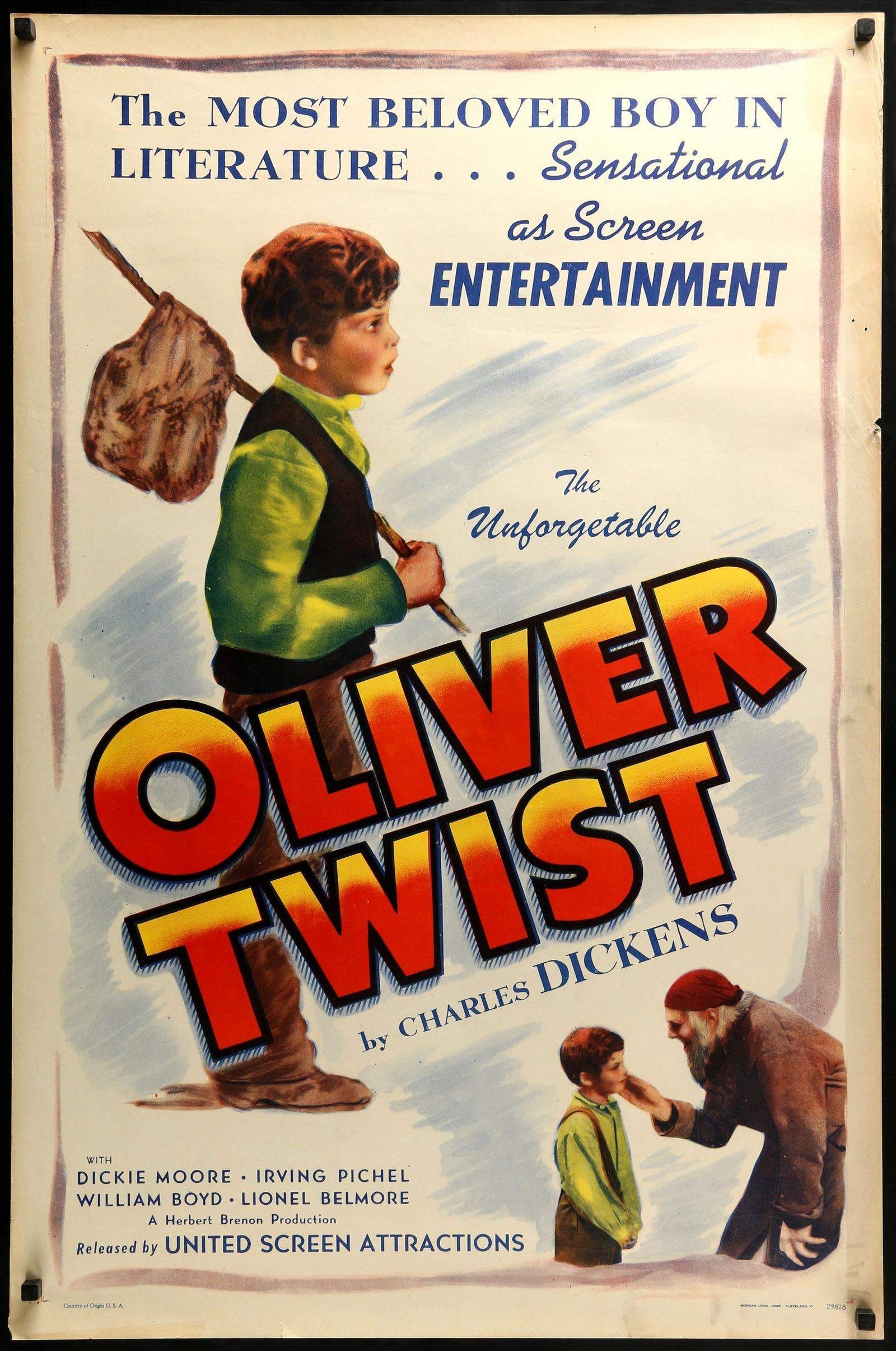 Oliver Twist (1933) original movie poster for sale at Originalfilmart