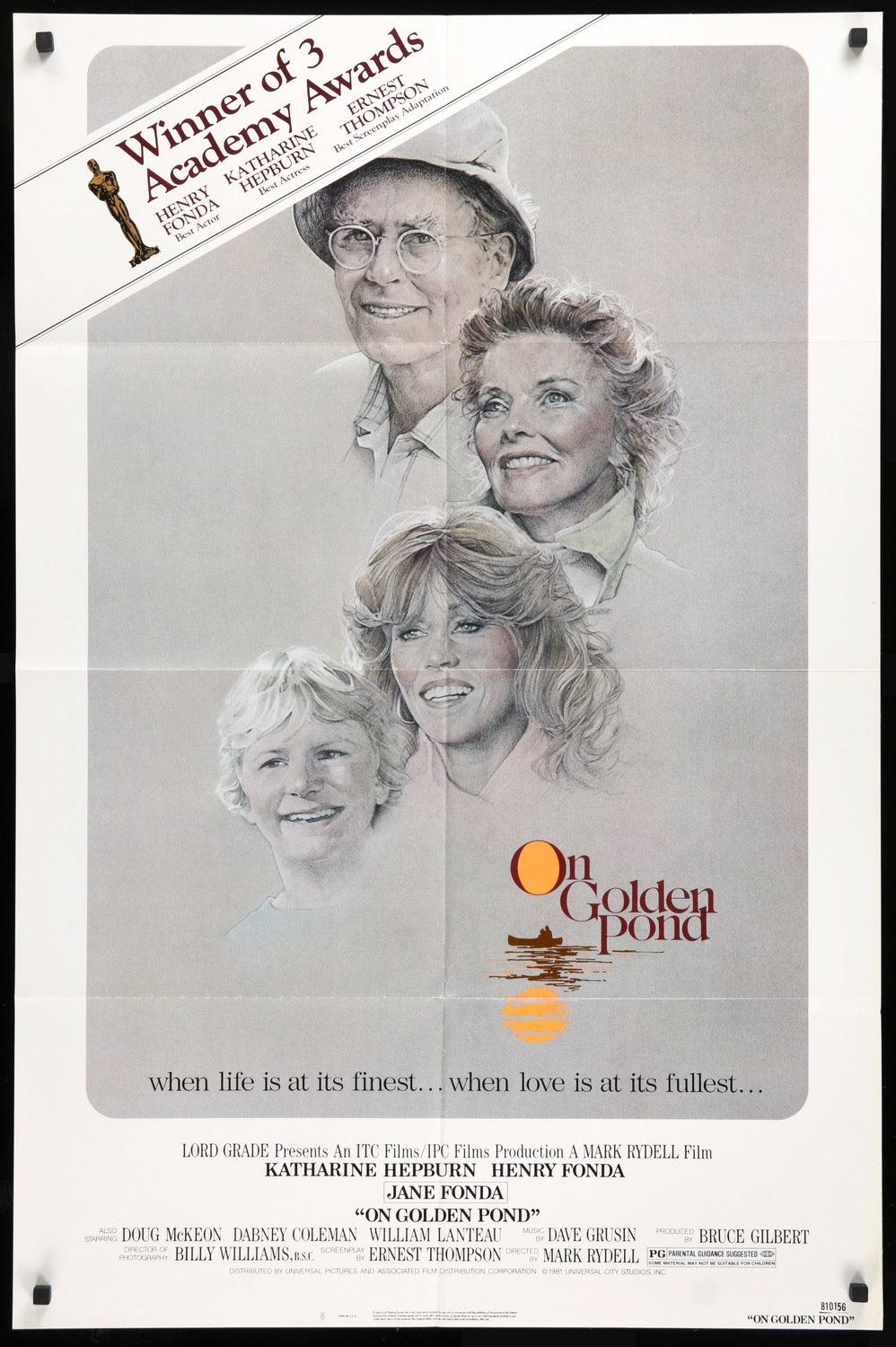 On Golden Pond (1981) original movie poster for sale at Originalfilmart