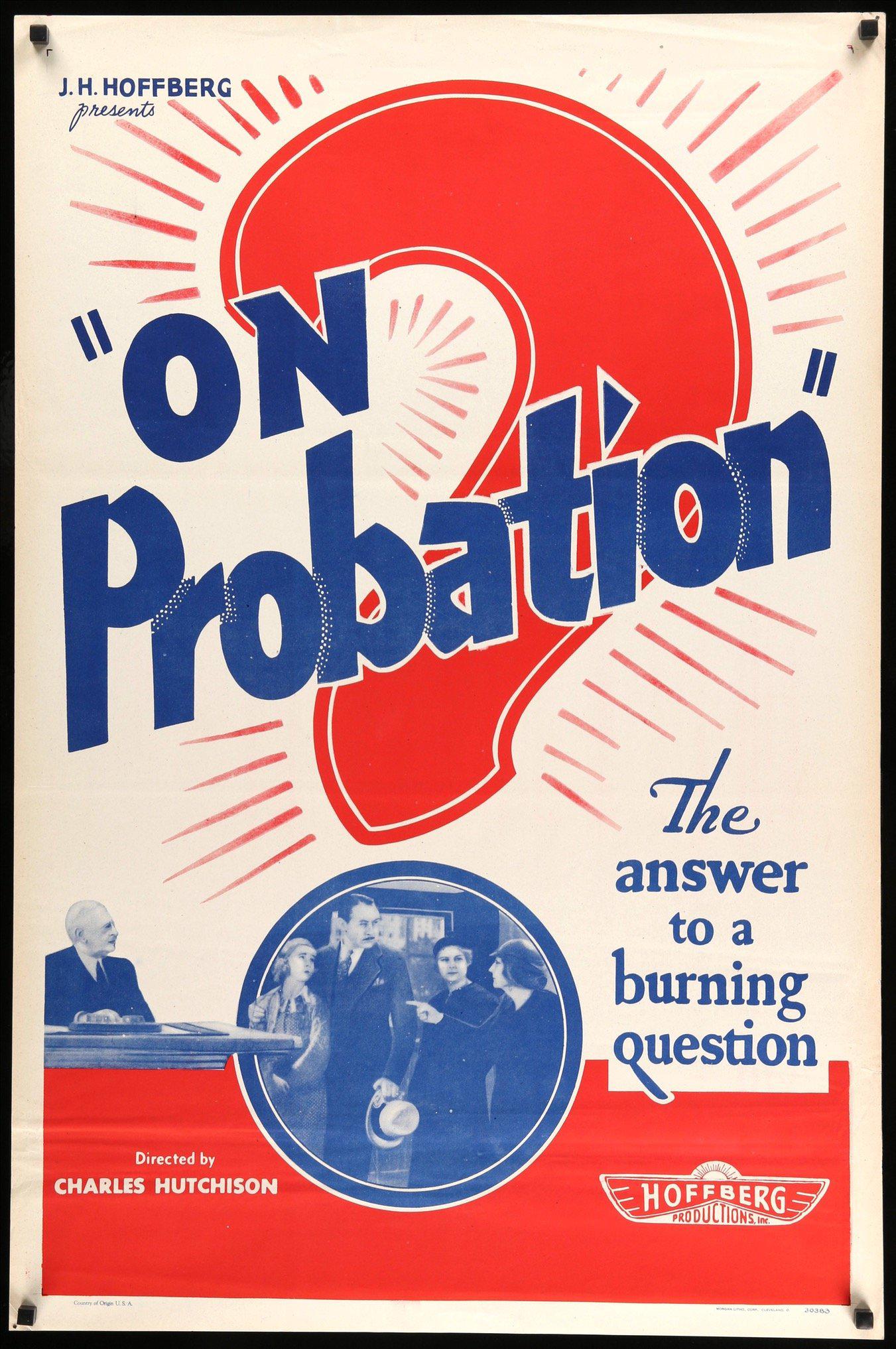 On Probation (1935) original movie poster for sale at Originalfilmart
