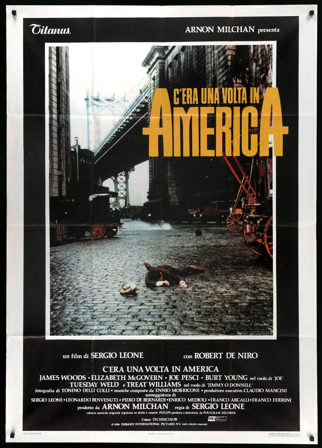 Once Upon a Time in America (1984) original movie poster for sale at Originalfilmart