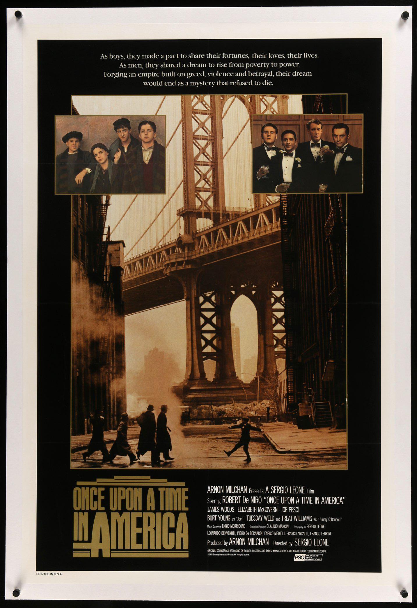 Once Upon a Time in America (1984) original movie poster for sale at Originalfilmart