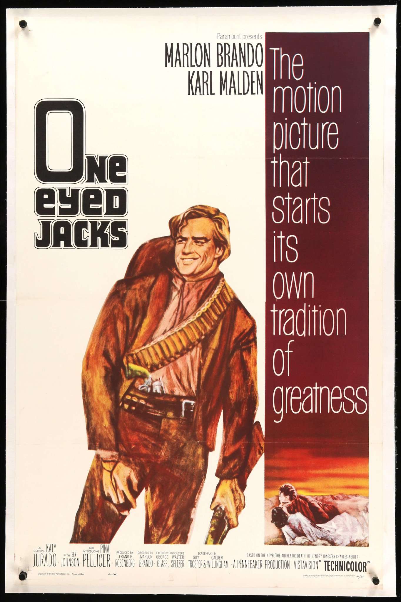 One Eyed Jacks (1961) original movie poster for sale at Originalfilmart