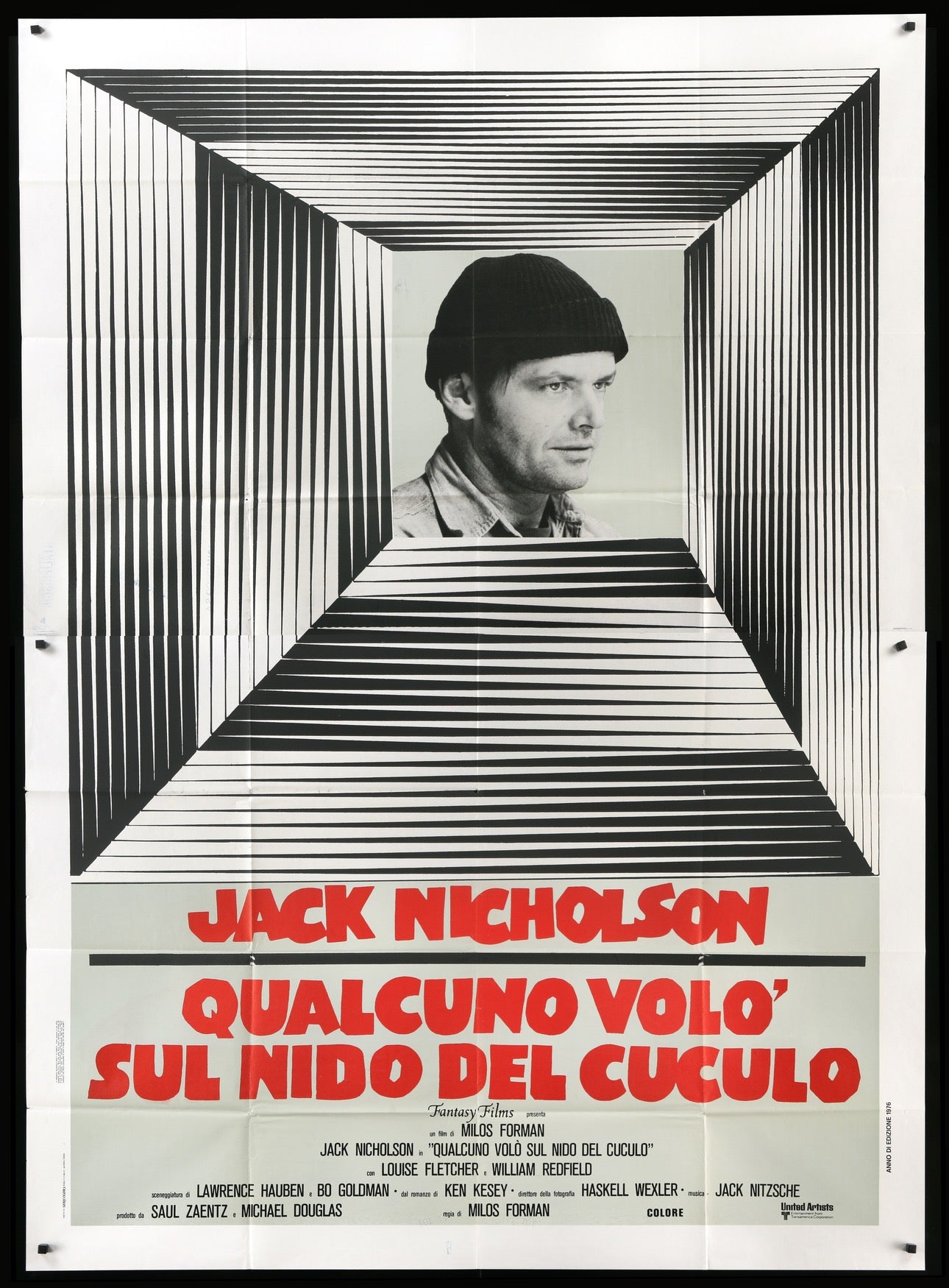 One Flew Over the Cuckoo's Nest (1975) original movie poster for sale at Originalfilmart
