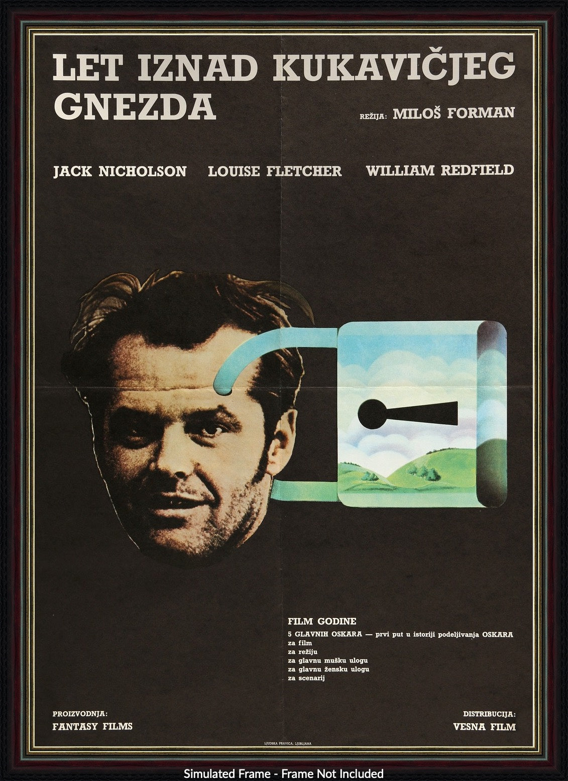 One Flew Over the Cuckoo's Nest (1975) original movie poster for sale at Originalfilmart