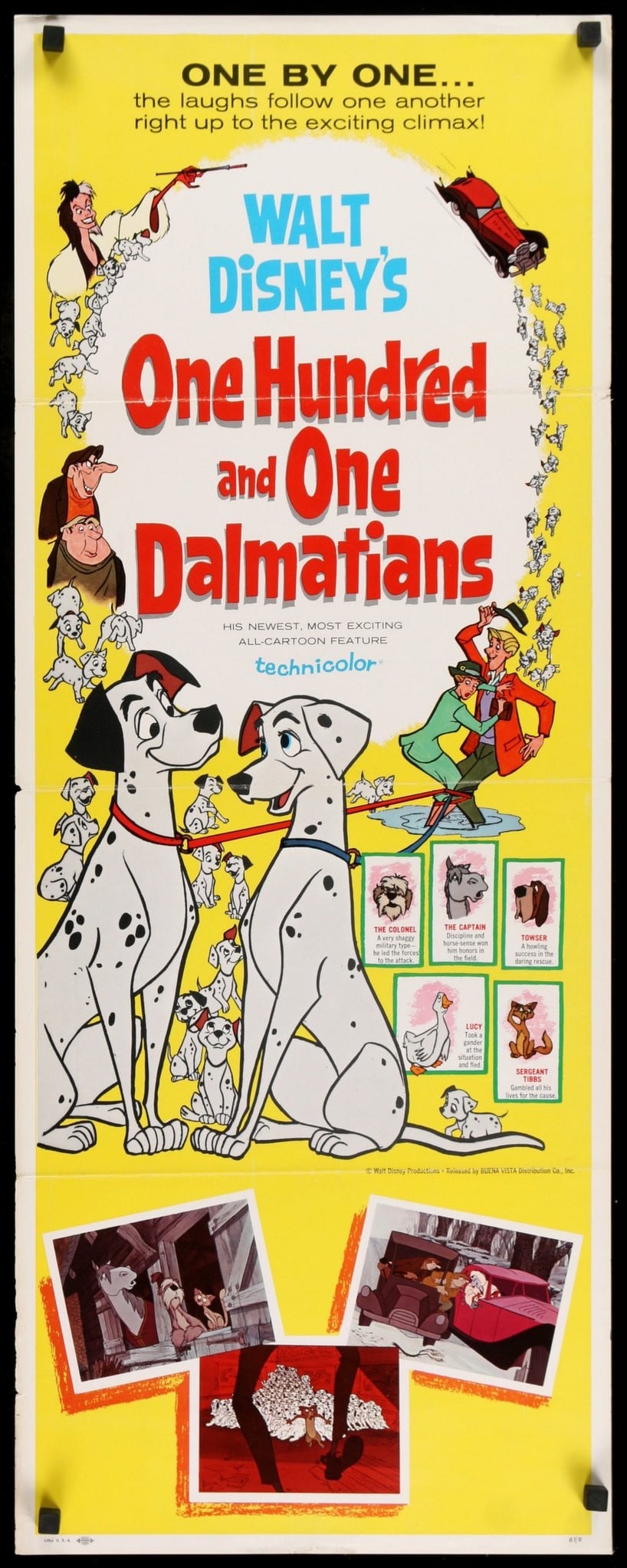 101 Dalmatians (1961) original movie poster for sale at Originalfilmart