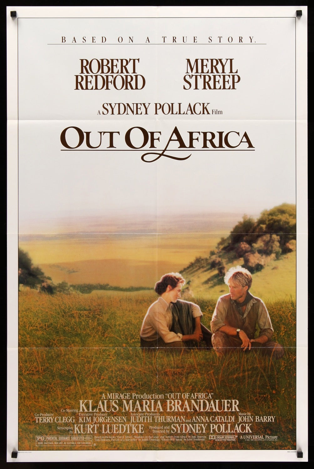 Out of Africa (1985) original movie poster for sale at Originalfilmart