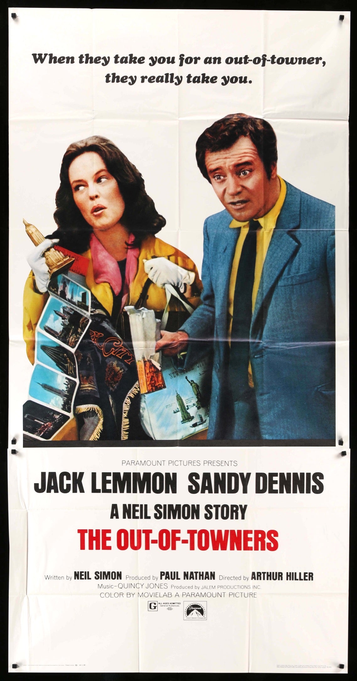 Out-of-Towners (1970) original movie poster for sale at Originalfilmart