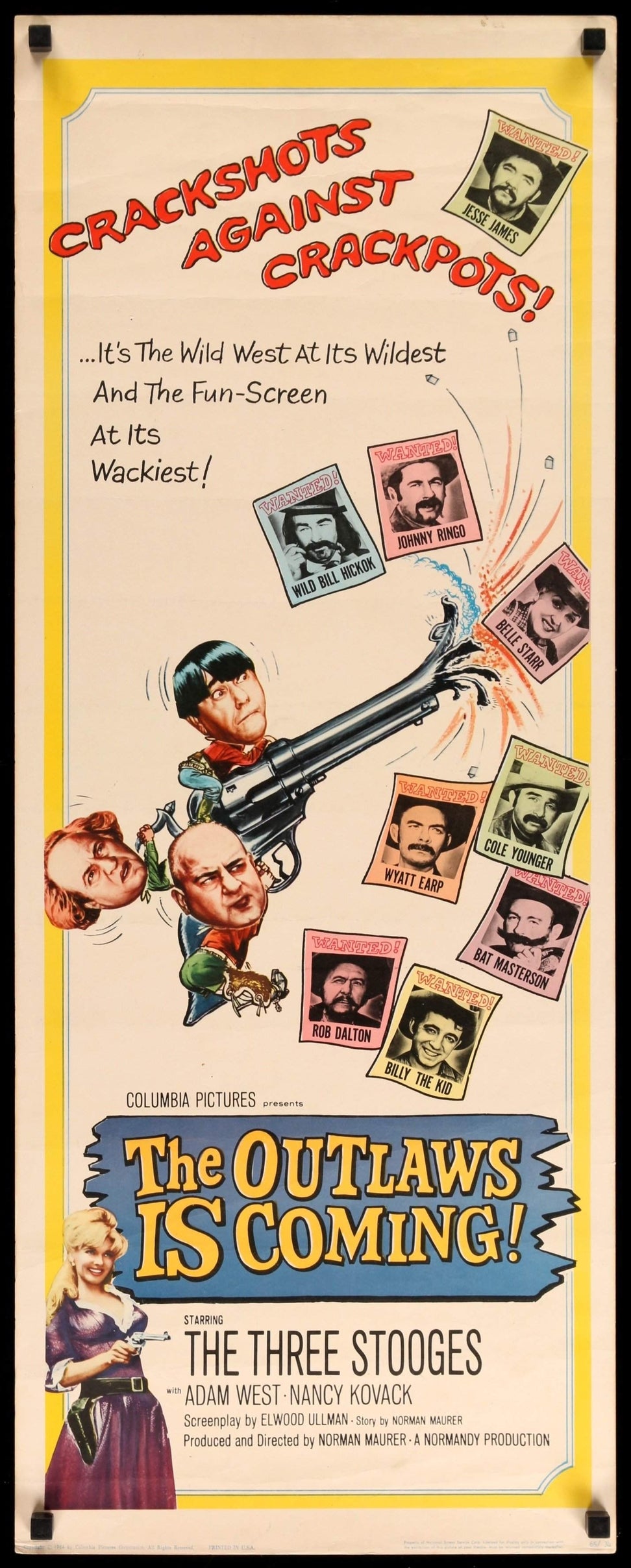 The Outlaws Is Coming! (1965) original movie poster for sale at Originalfilmart
