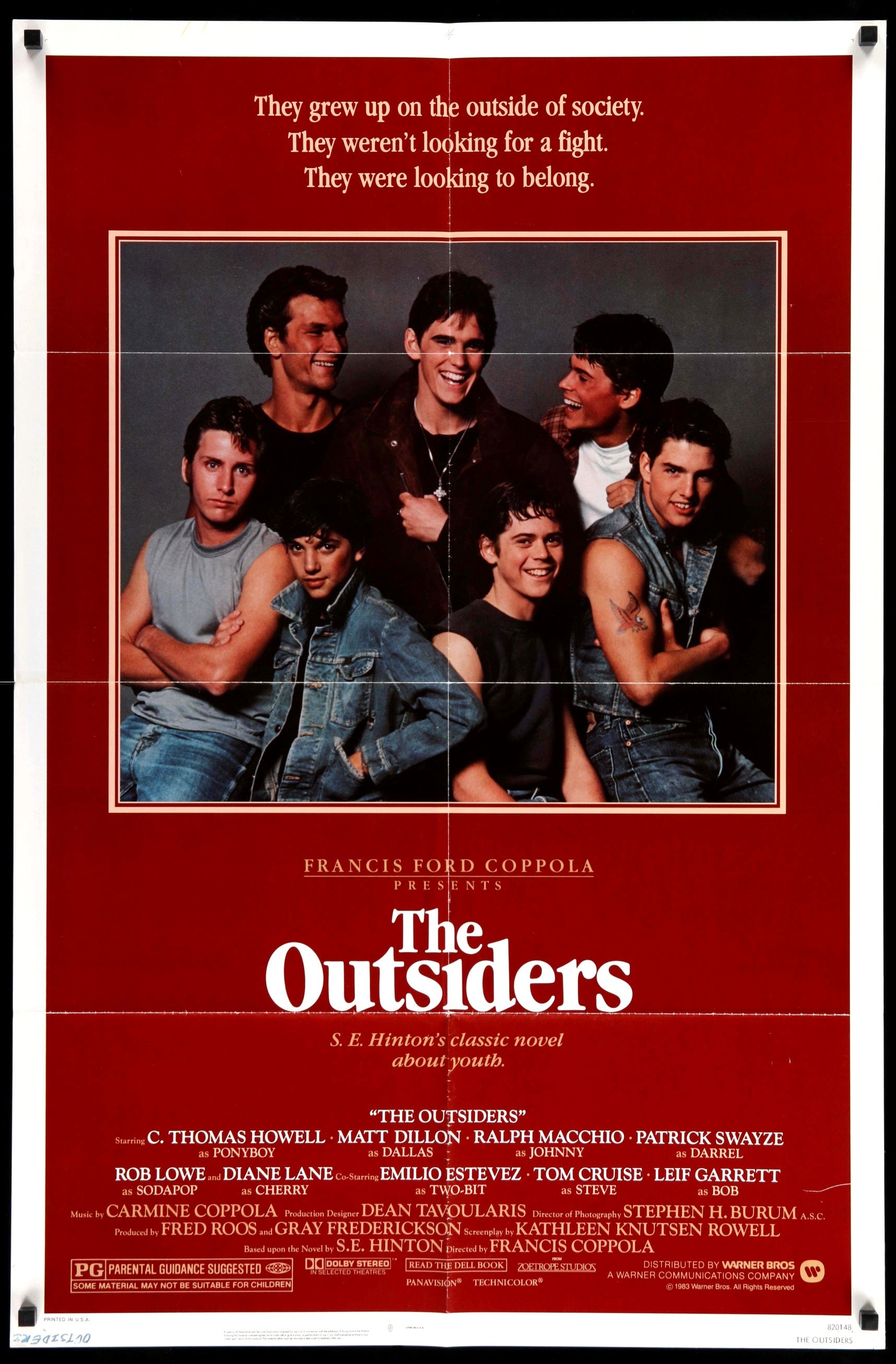 Outsiders (1983) original movie poster for sale at Originalfilmart