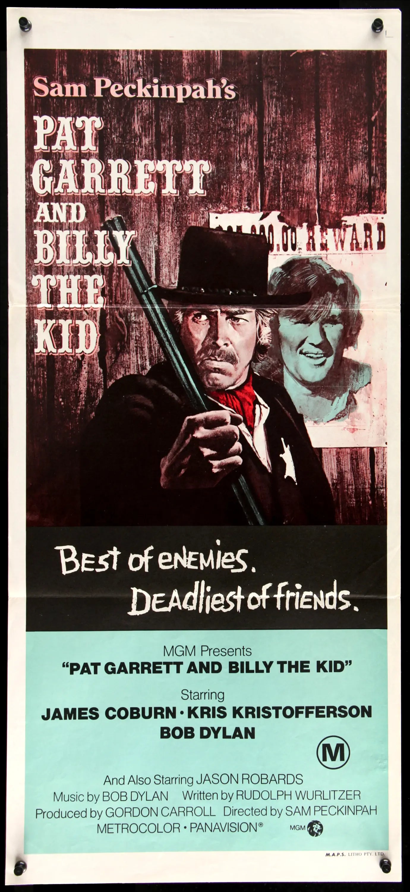 Pat Garrett and Billy the Kid (1973) original movie poster for sale at Originalfilmart