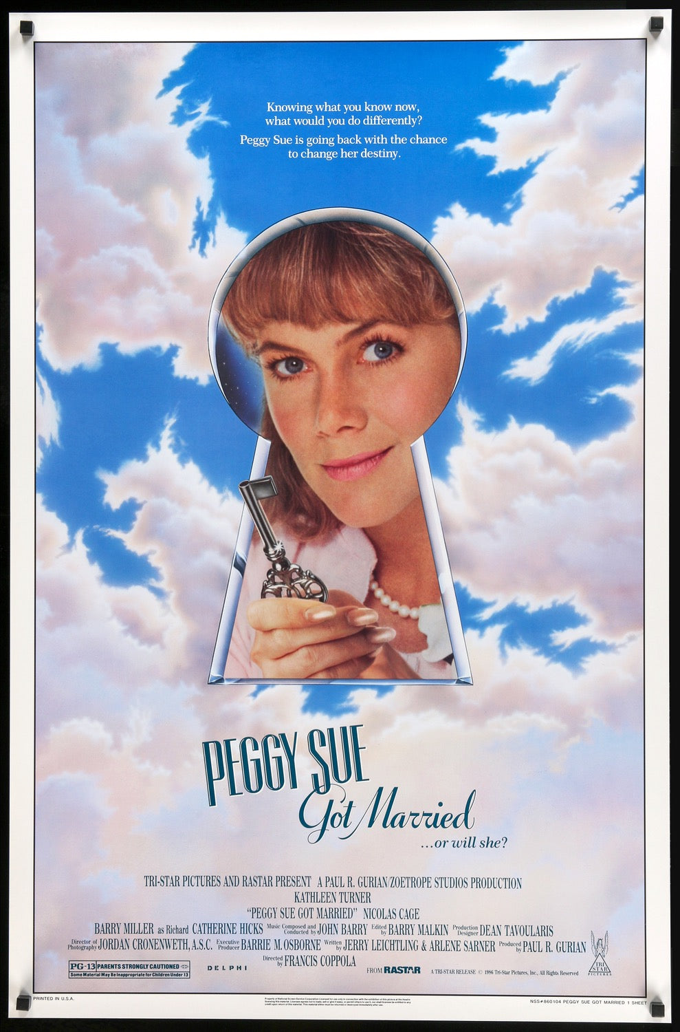 Peggy Sue Got Married (1986) original movie poster for sale at Originalfilmart
