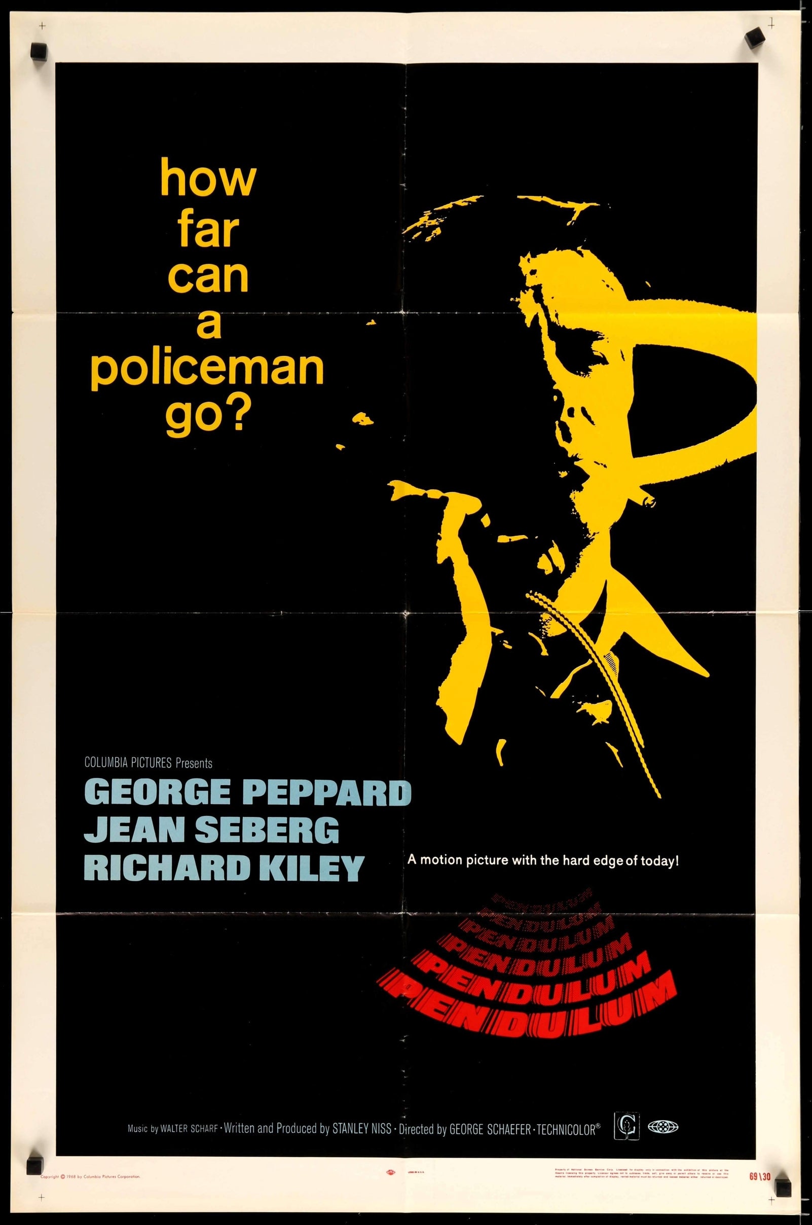 Pendulum (1969) original movie poster for sale at Originalfilmart