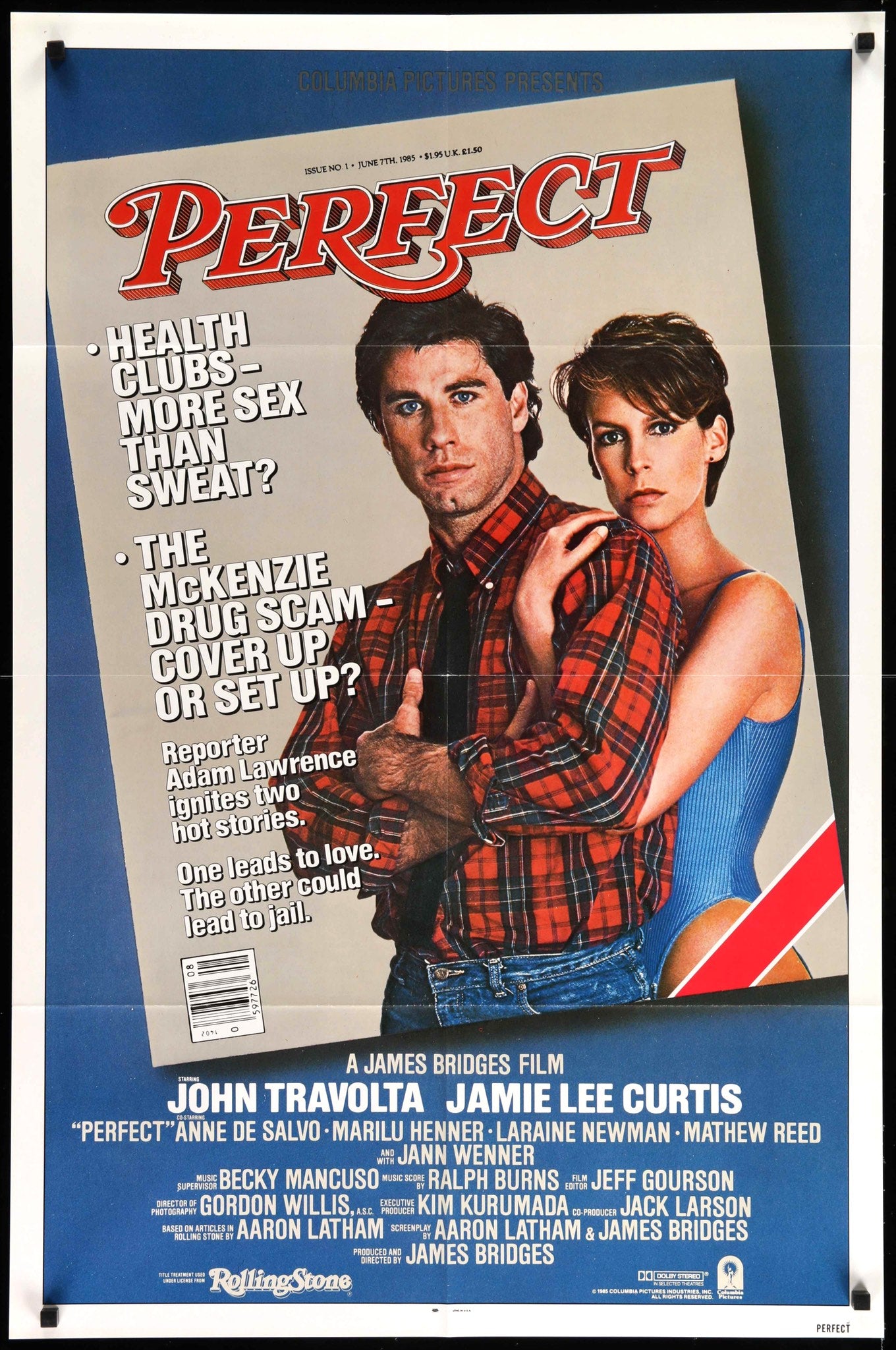 Perfect (1985) original movie poster for sale at Originalfilmart