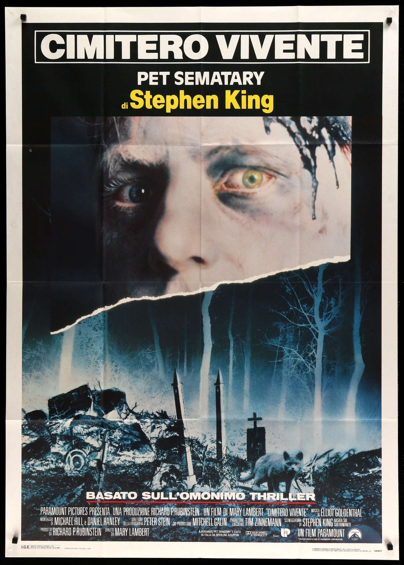 Pet Sematary (1989) original movie poster for sale at Originalfilmart