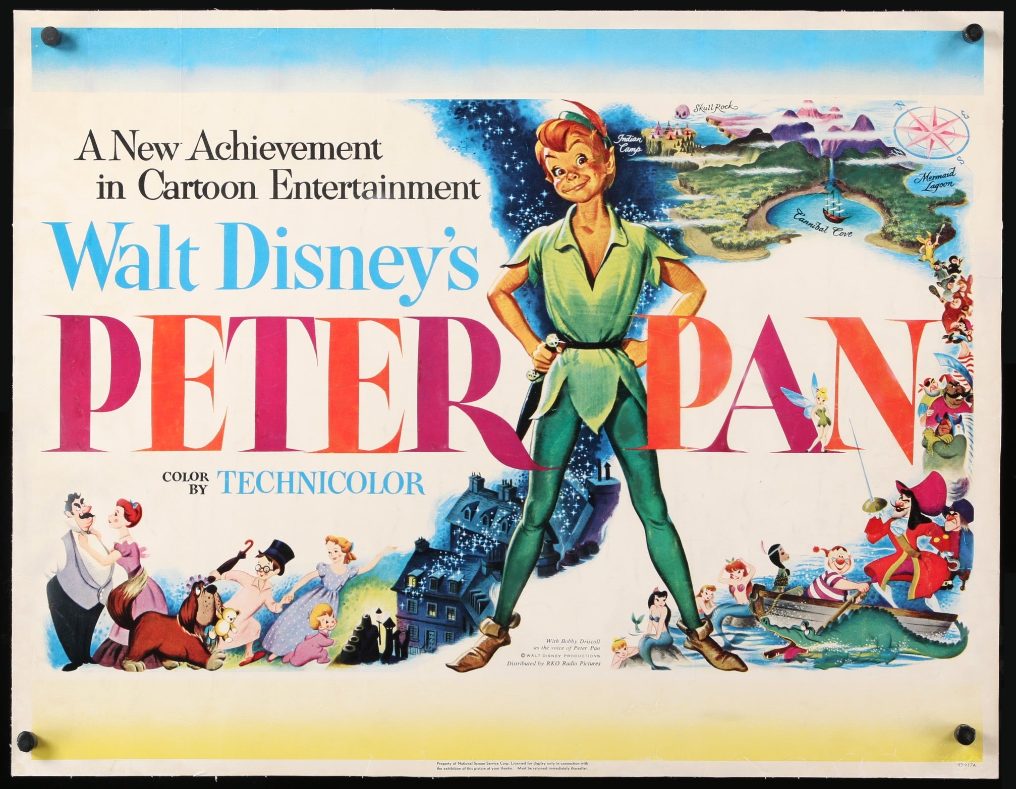Peter Pan (1953) original movie poster for sale at Originalfilmart