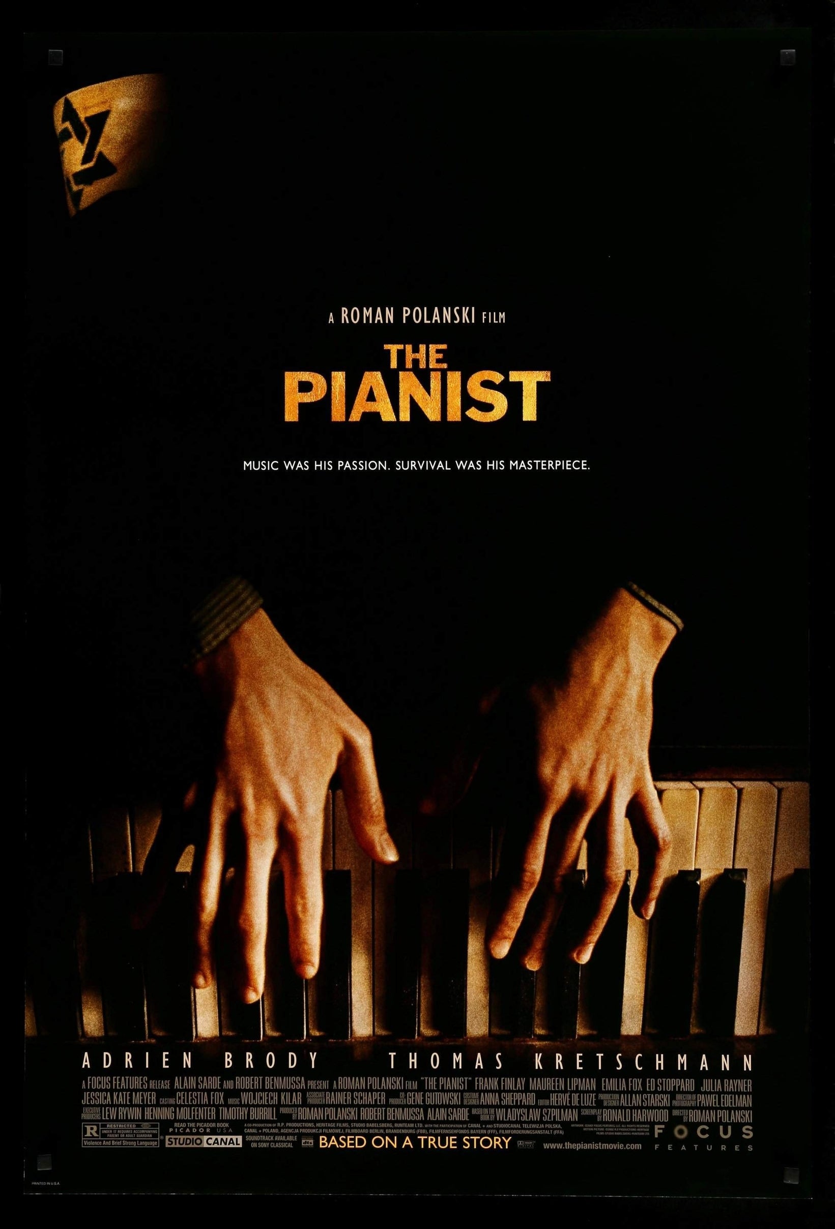 Pianist (2002) original movie poster for sale at Originalfilmart