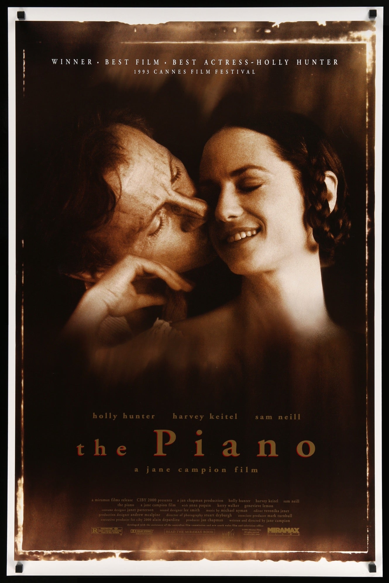 Piano (1993) original movie poster for sale at Originalfilmart