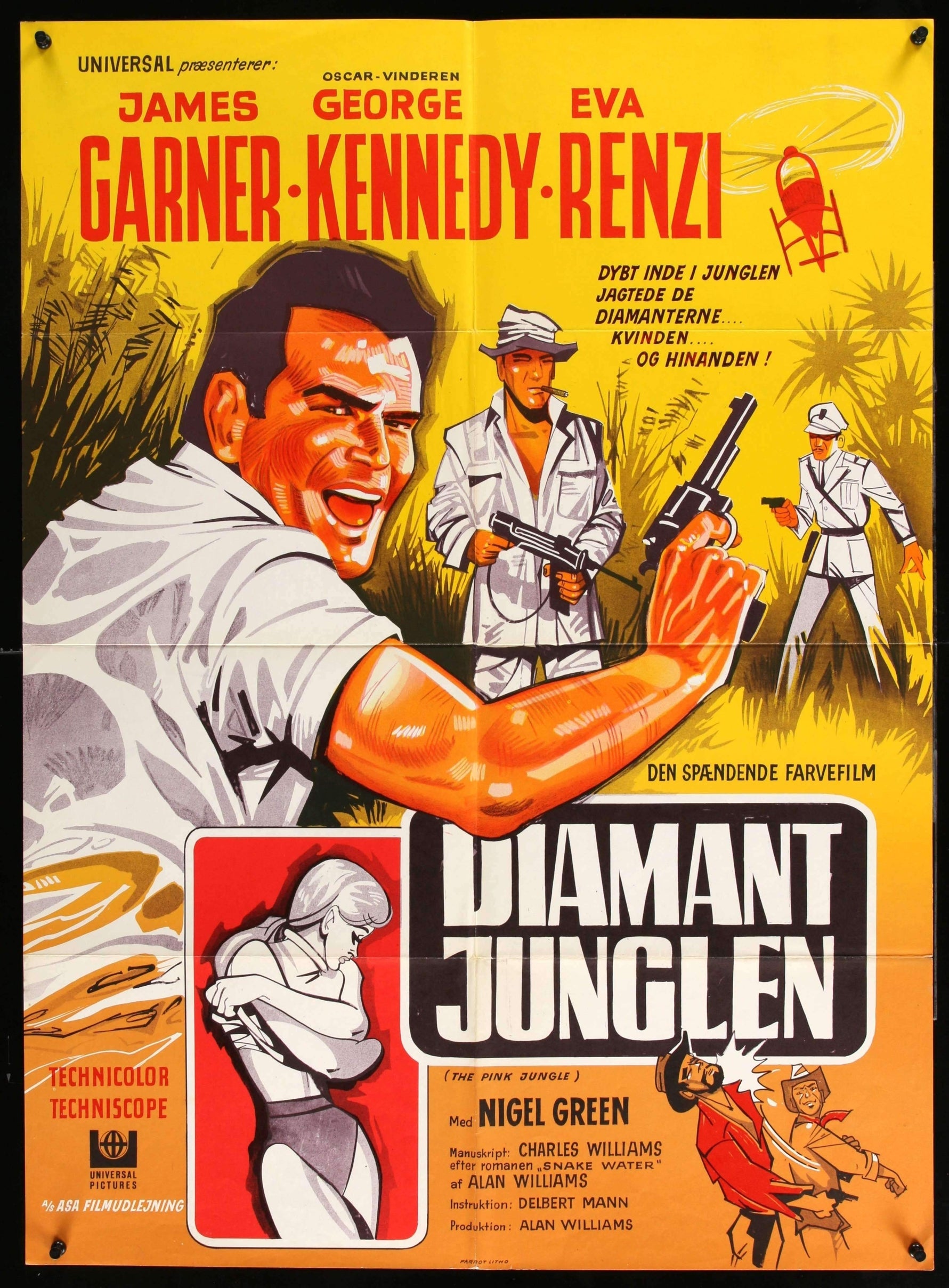 Pink Jungle (1968) original movie poster for sale at Originalfilmart