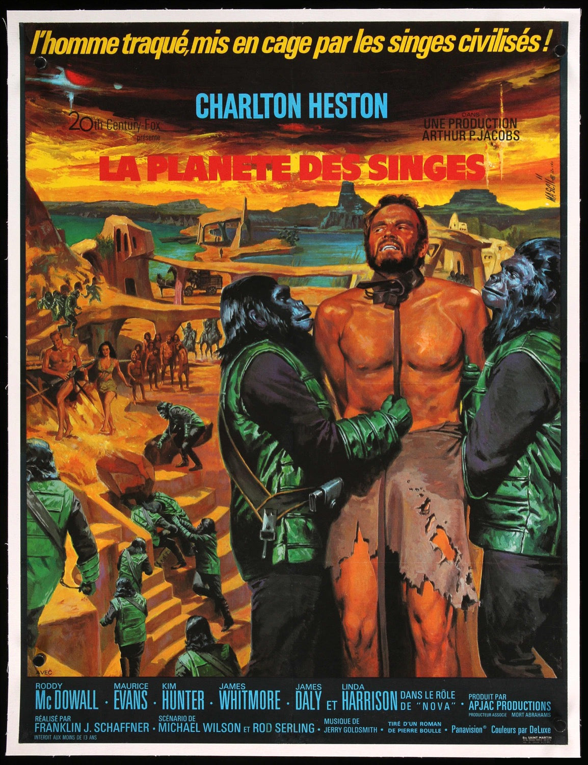 Planet of the Apes (1968) original movie poster for sale at Originalfilmart