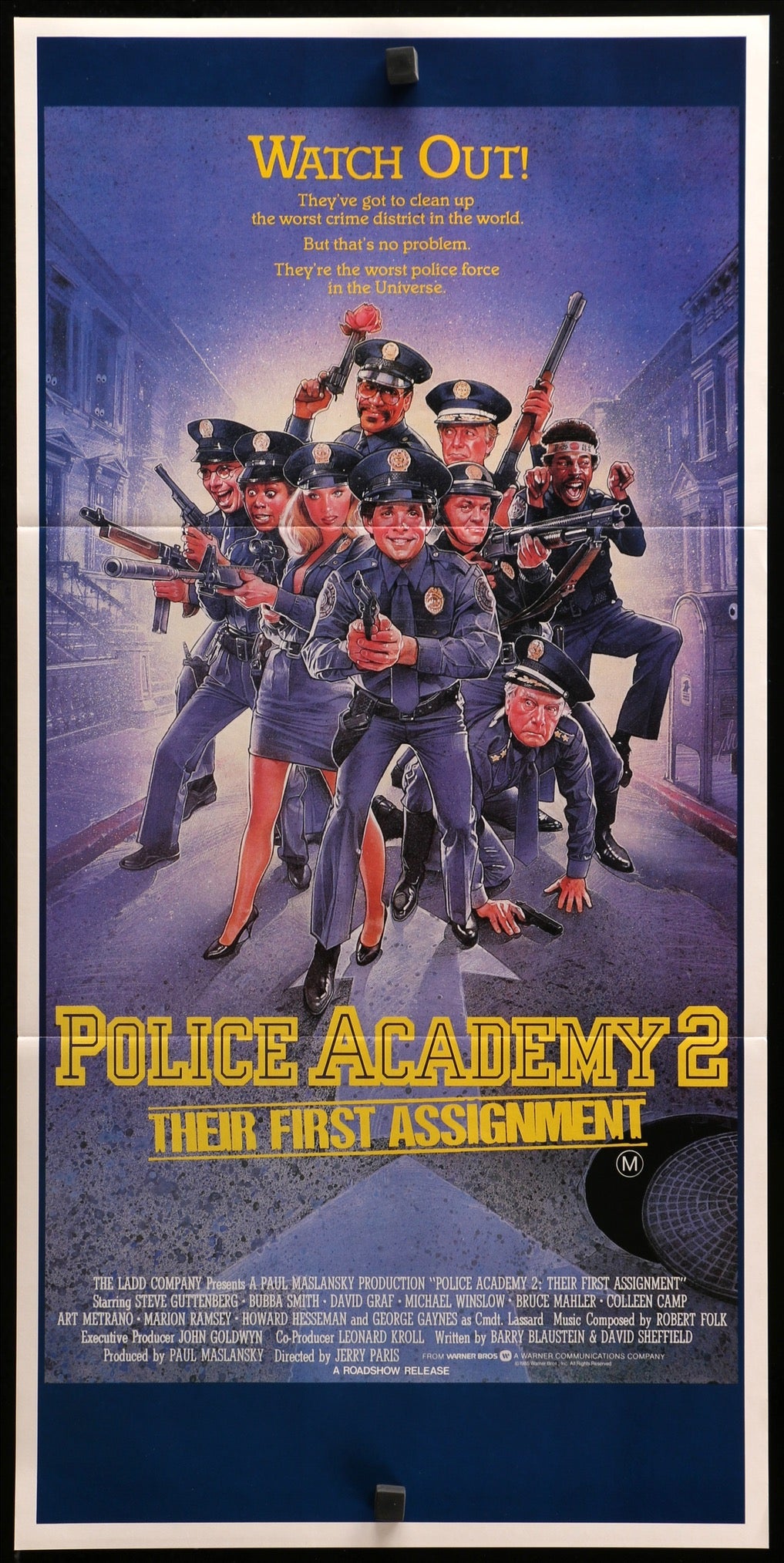 Police Academy 2: Their First Assignment (1985) original movie poster for sale at Originalfilmart