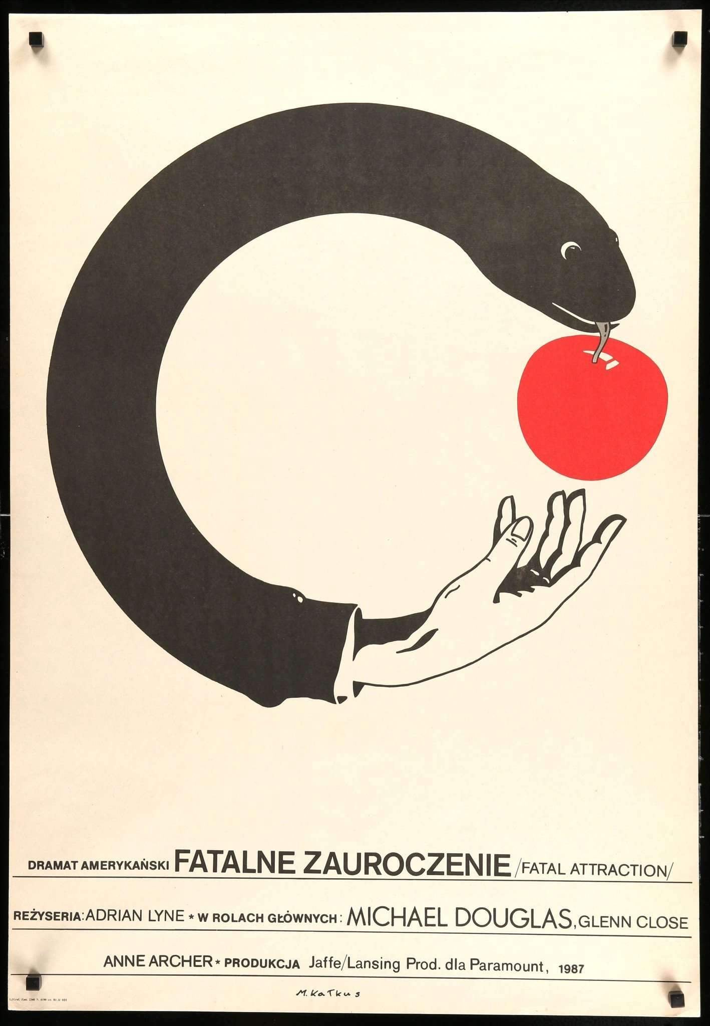 Fatal Attraction (1987) original movie poster for sale at Originalfilmart