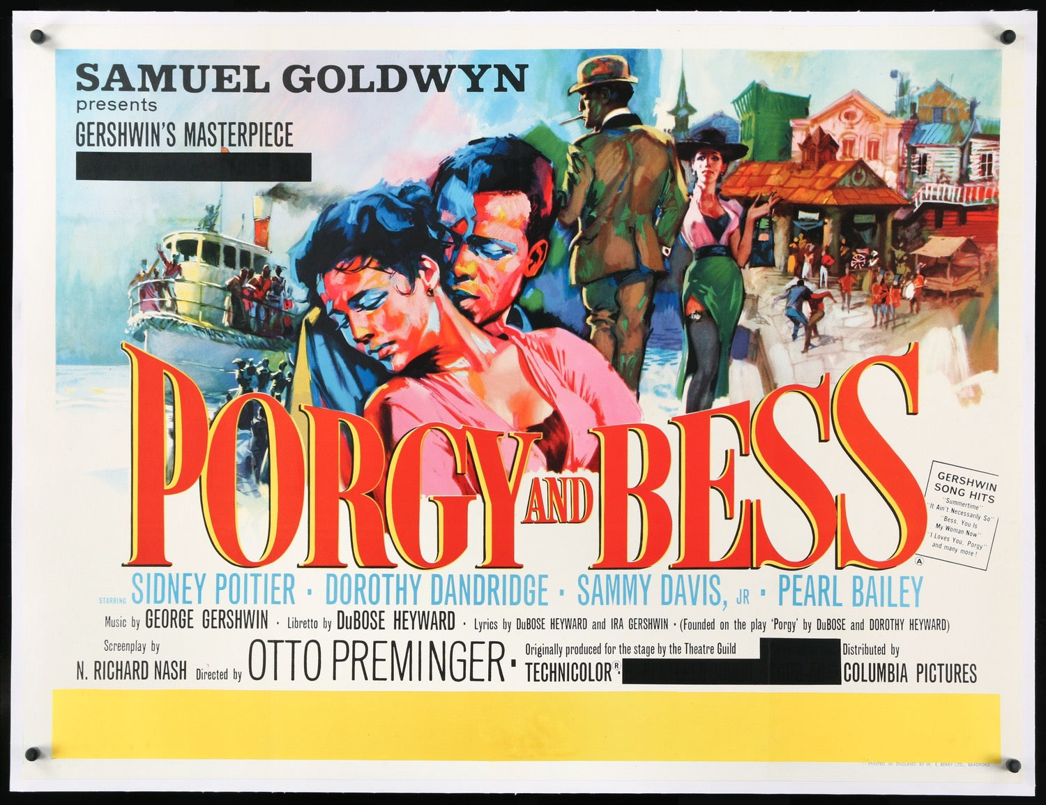 Porgy and Bess (1959) original movie poster for sale at Originalfilmart