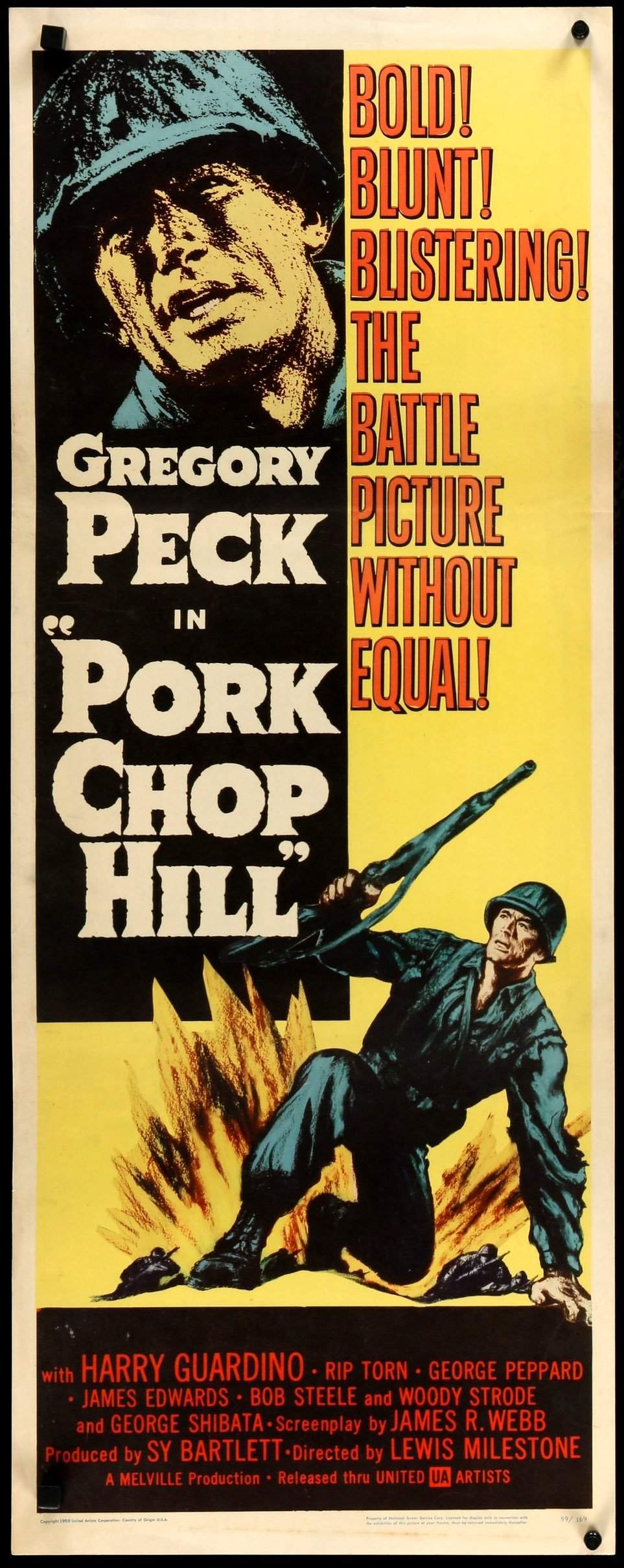 Pork Chop Hill (1959) original movie poster for sale at Originalfilmart