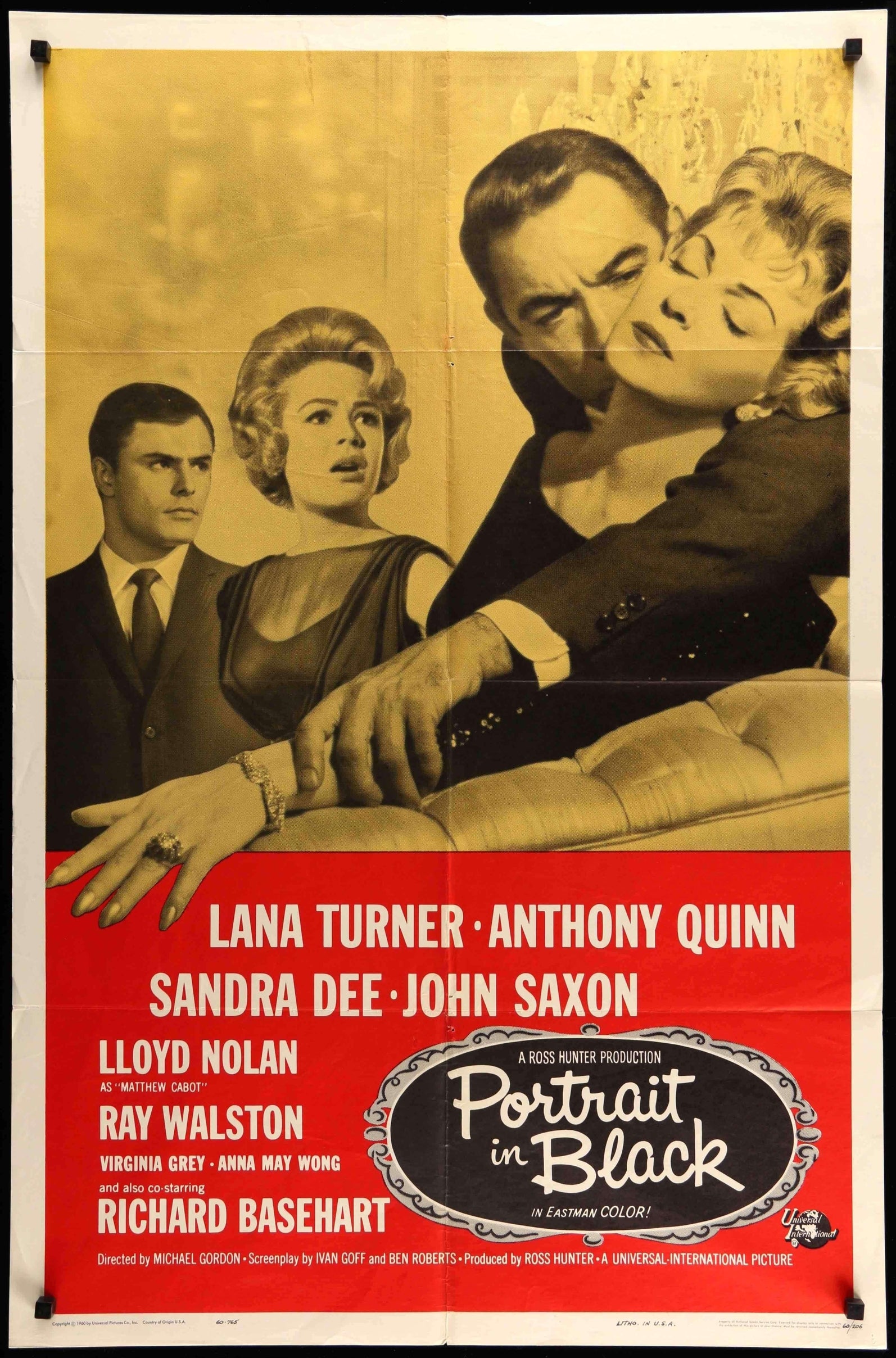 Portrait in Black (1960) original movie poster for sale at Originalfilmart