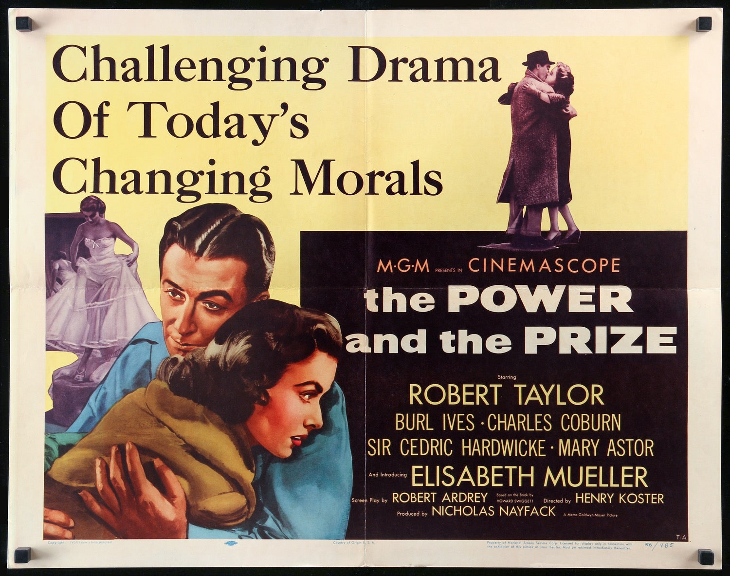 Power and the Prize (1956) original movie poster for sale at Originalfilmart