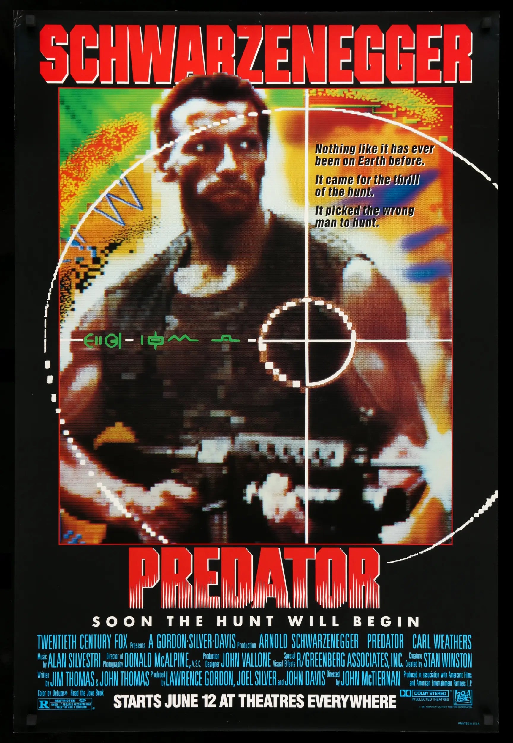 Predator (1987) original movie poster for sale at Originalfilmart