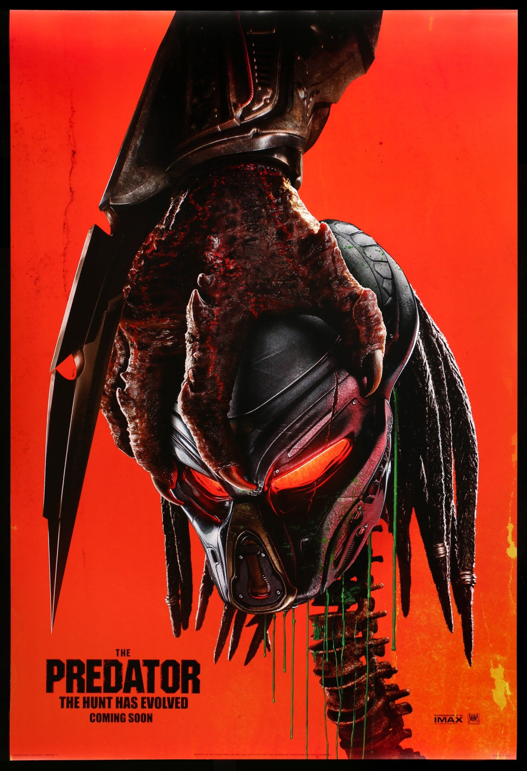 Predator (2018) original movie poster for sale at Originalfilmart