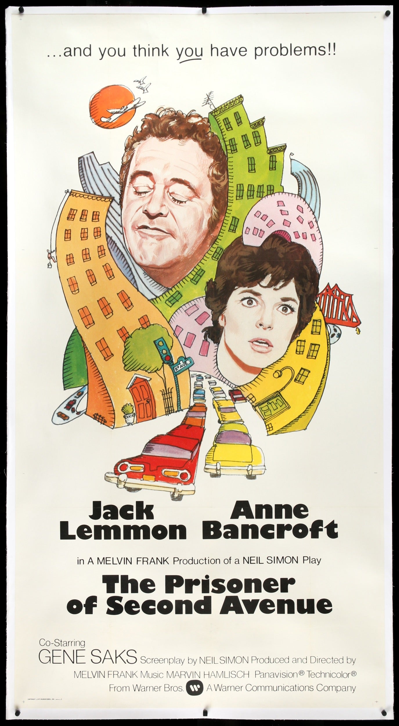 Prisoner of Second Avenue (1975) original movie poster for sale at Originalfilmart