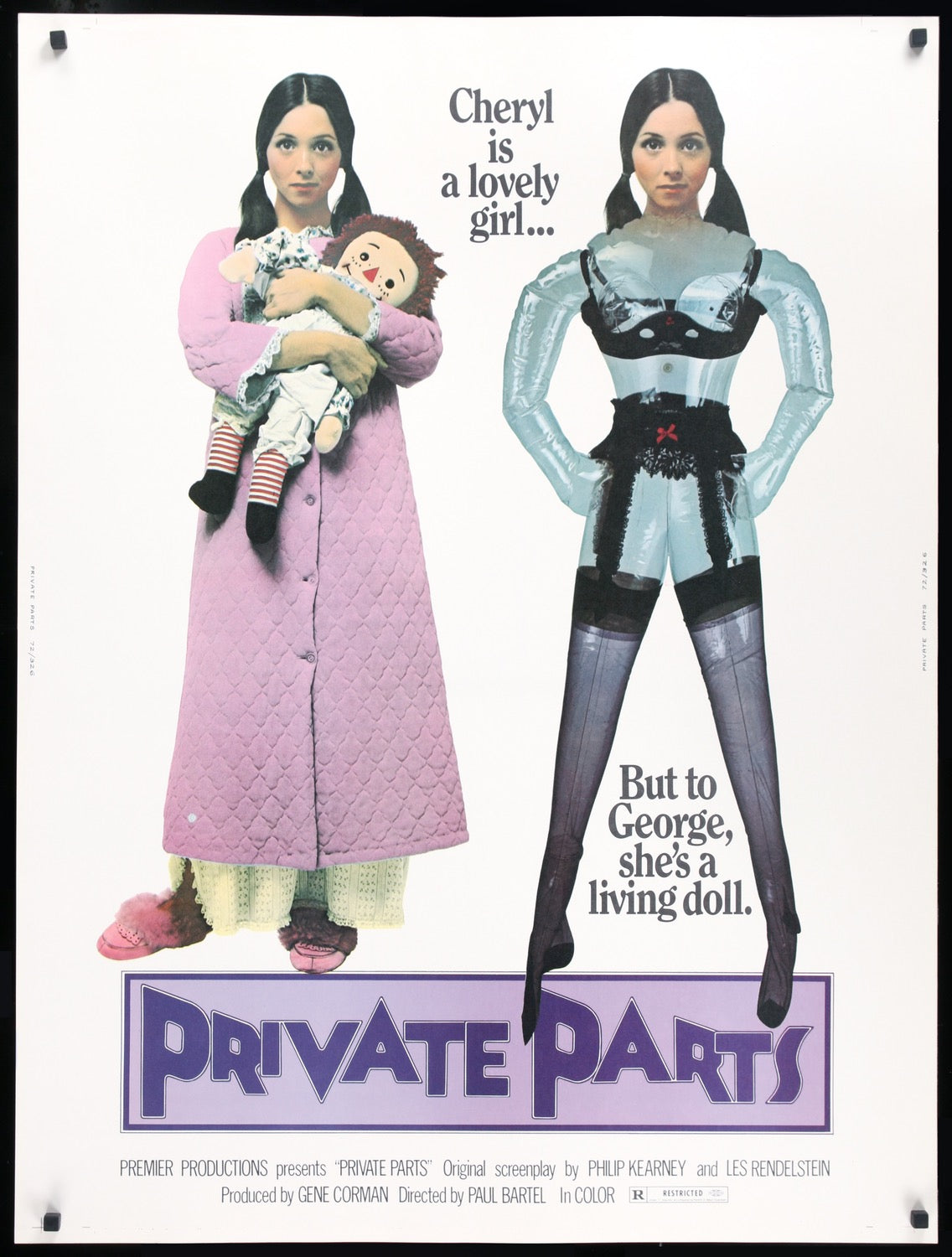 Private Parts (1972) original movie poster for sale at Originalfilmart