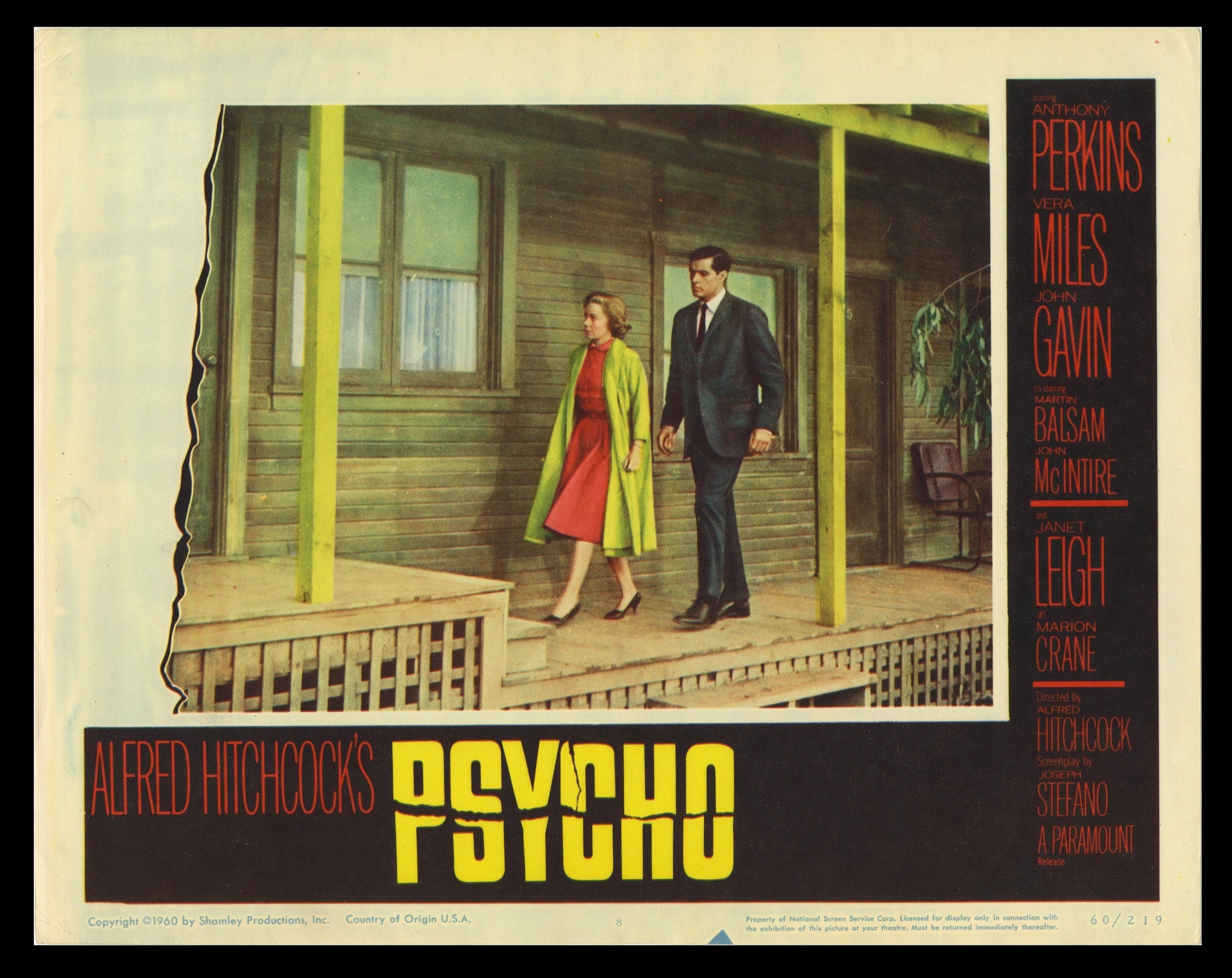 Psycho (1960) original movie poster for sale at Originalfilmart