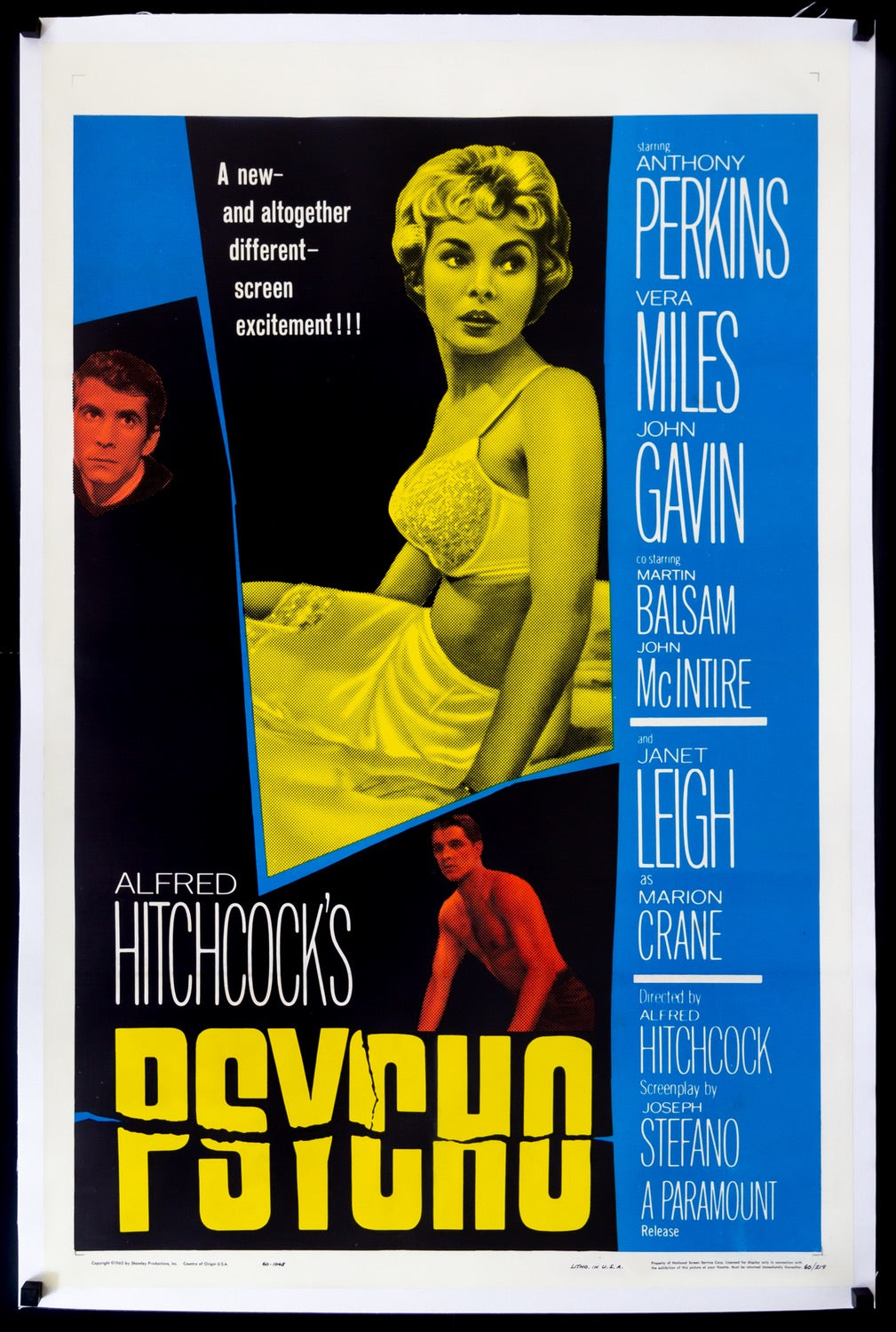 Psycho (1960) original movie poster for sale at Originalfilmart