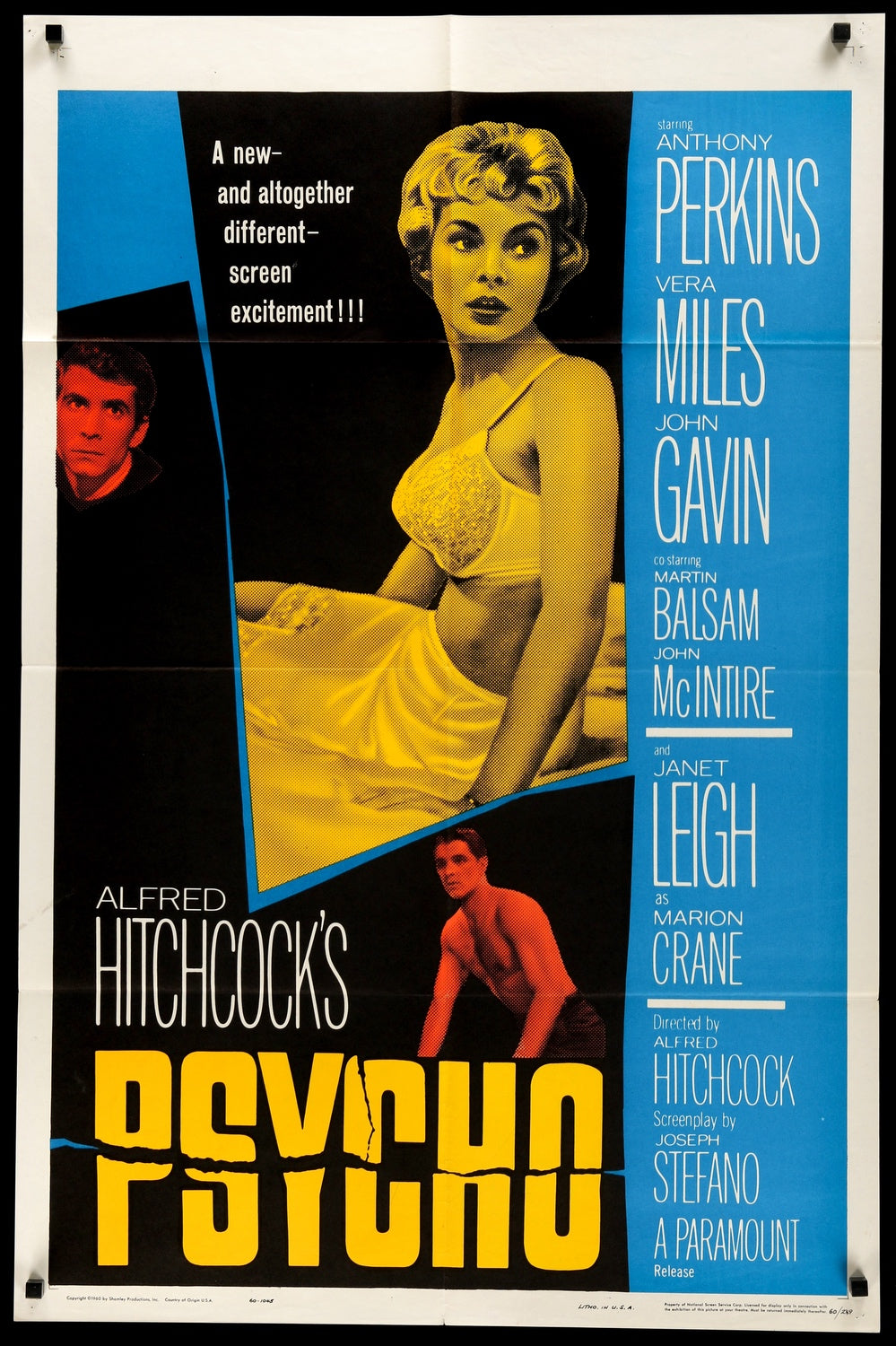 Psycho (1960) original movie poster for sale at Originalfilmart