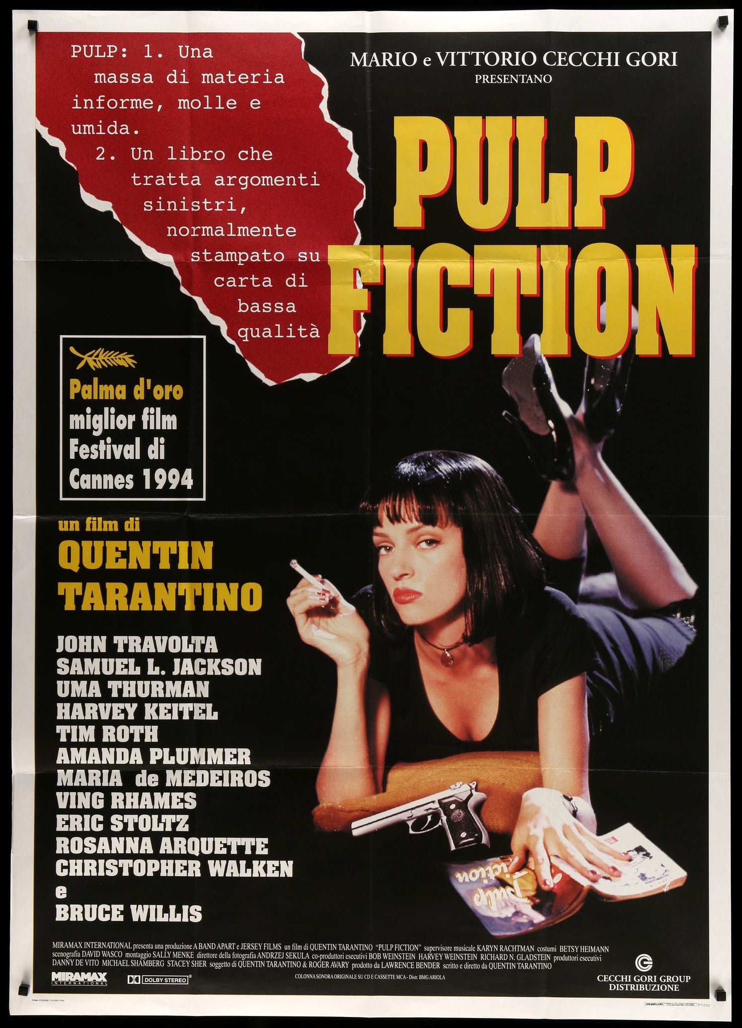 Pulp Fiction (1994) original movie poster for sale at Originalfilmart