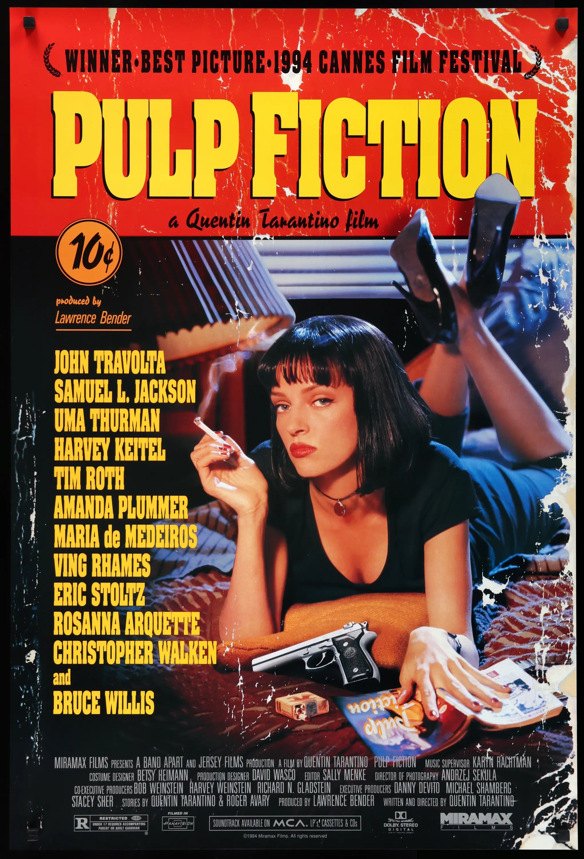 Pulp Fiction (1994) original movie poster for sale at Originalfilmart