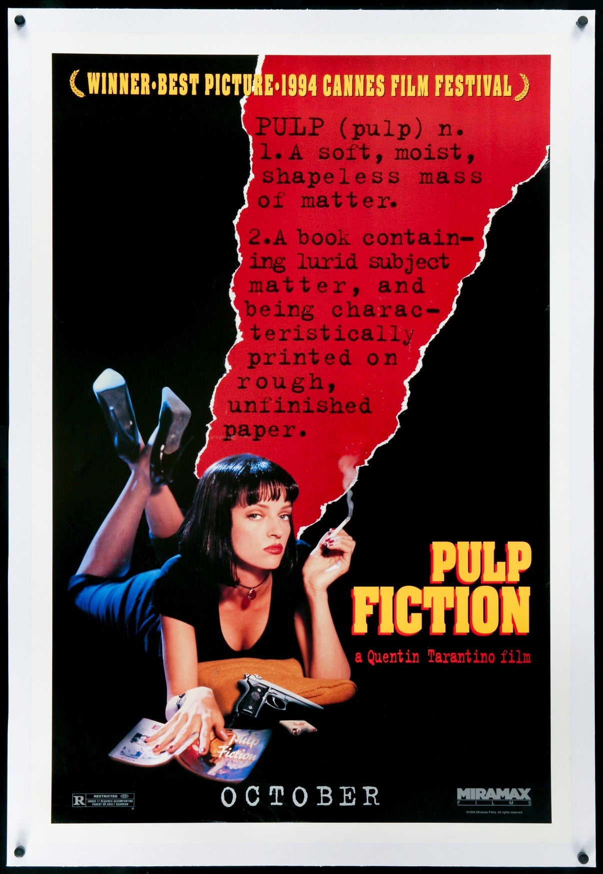 Pulp Fiction (1994) original movie poster for sale at Originalfilmart
