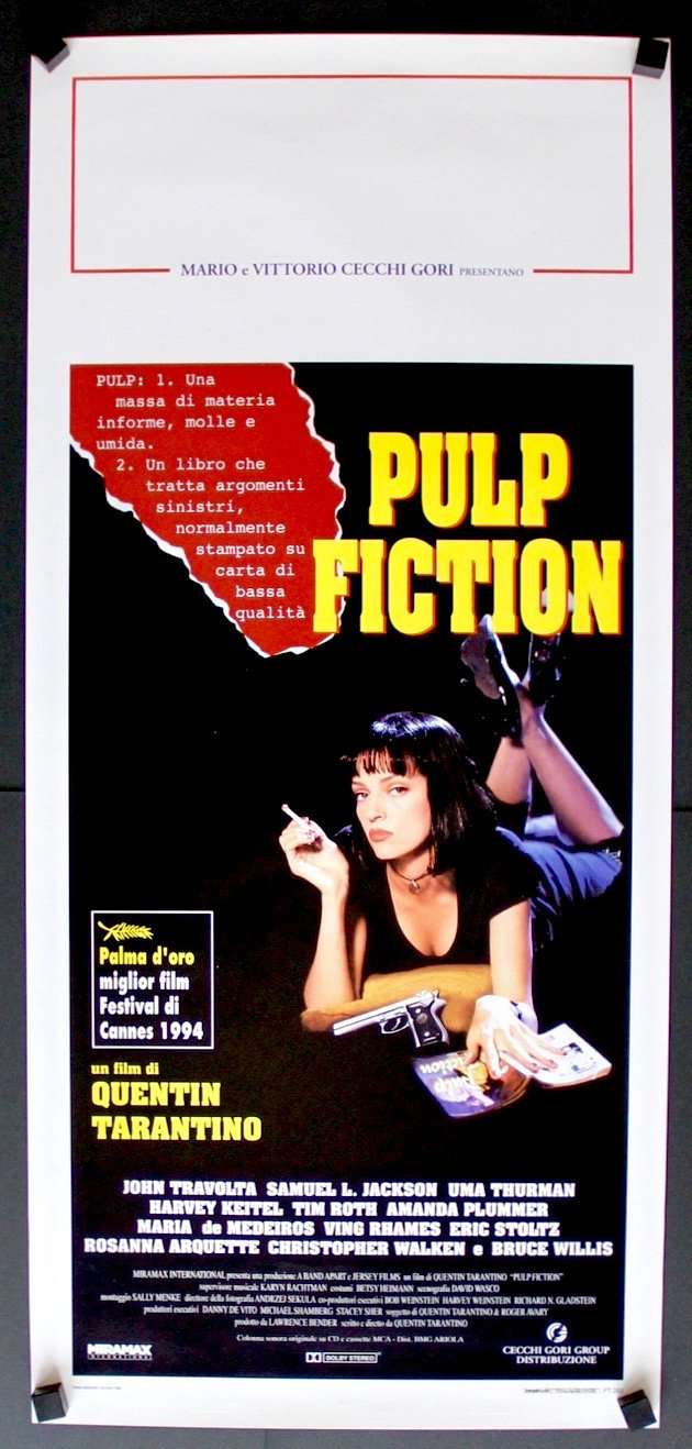 Pulp Fiction (1994) original movie poster for sale at Originalfilmart